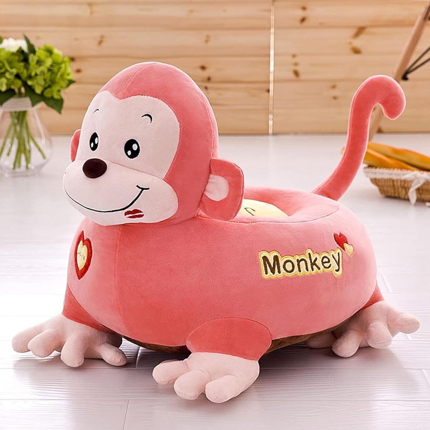 ベビーソファー キッズソファー お座り練習チェア ぬいぐるみ ソフトチェア 柔らかい かわいい ふわふわ 座布団 滑り止め 子供用ソファー 動物 転倒防止 洗える 幼児 3ヶ月~5歳 男の子 女の子