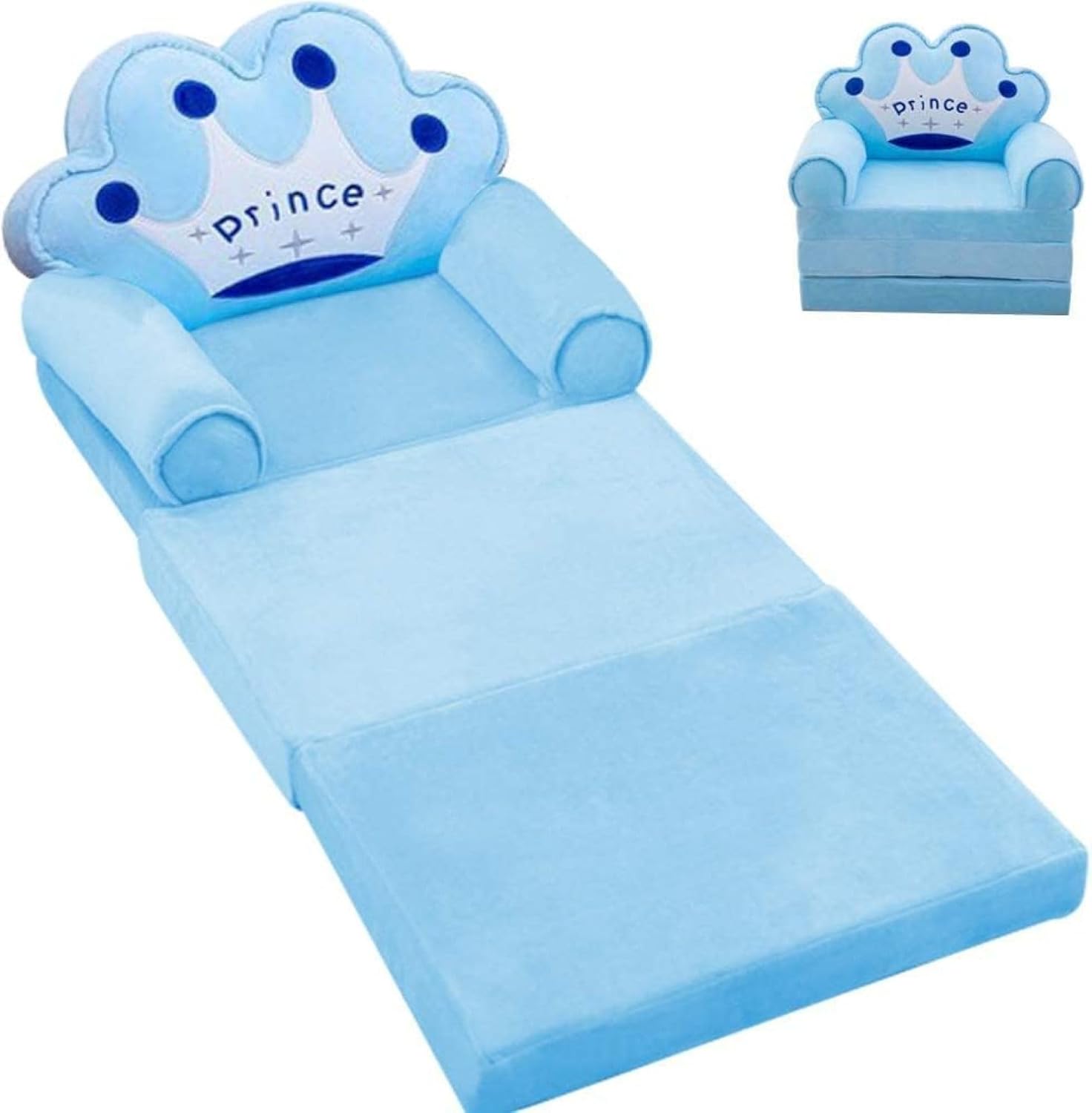 【25%OFFクーポン】キッズソファー 子供ソファー ベビーソファー ソファーベッド ぬいぐるみソファー 寝椅子折りたたみ1人掛けキャラクターベビーチェア洗えるクラウンピンク