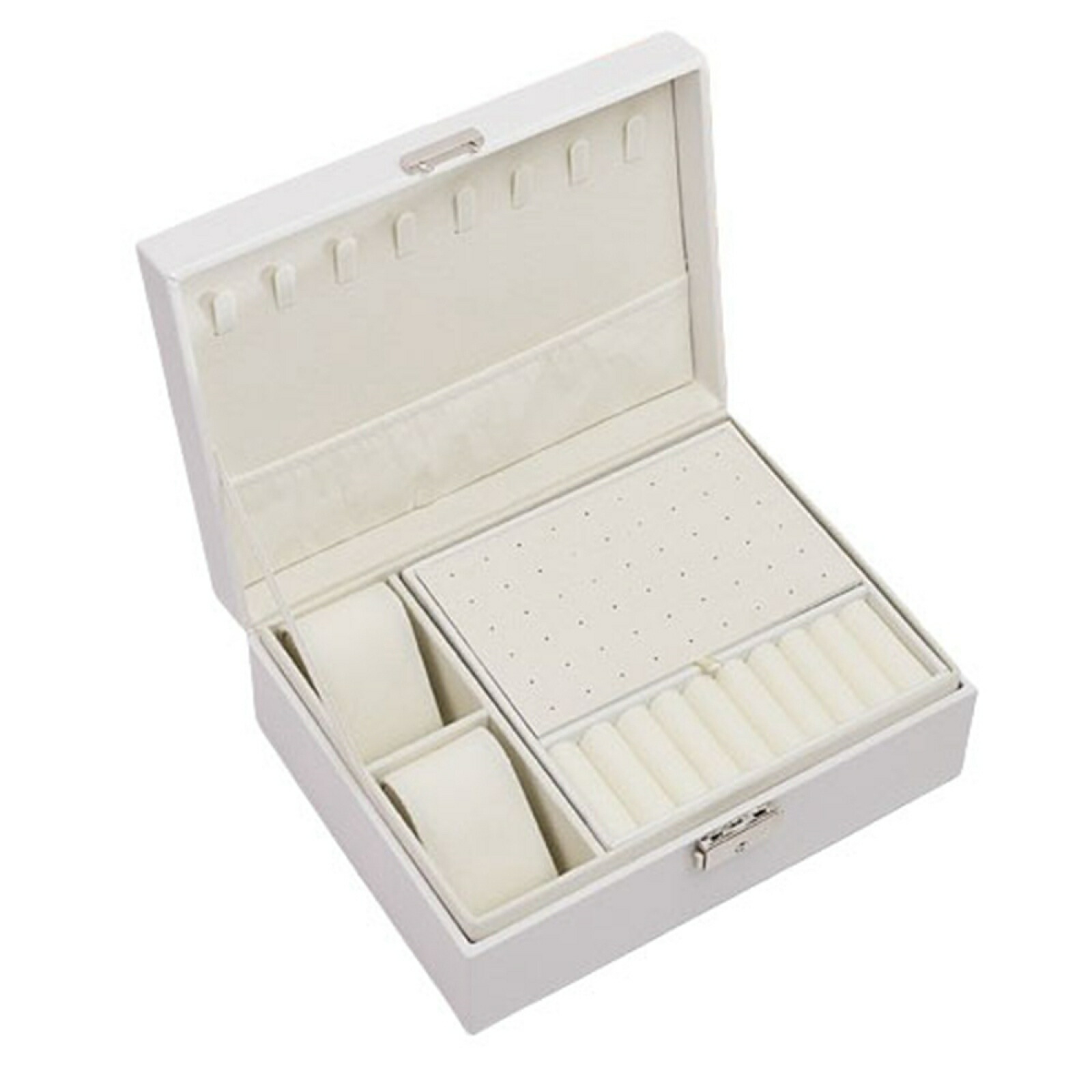 【全店通用25％OFFクーポン】ジュエリーボックス アクセサリーケース ジュエリー収納 宝石箱 大容量 鍵付き おしゃれ 小物入れ ピアス ネックレス イヤリング収納 指輪置き 贈り物 レディース 女の子用｜大森麗萱