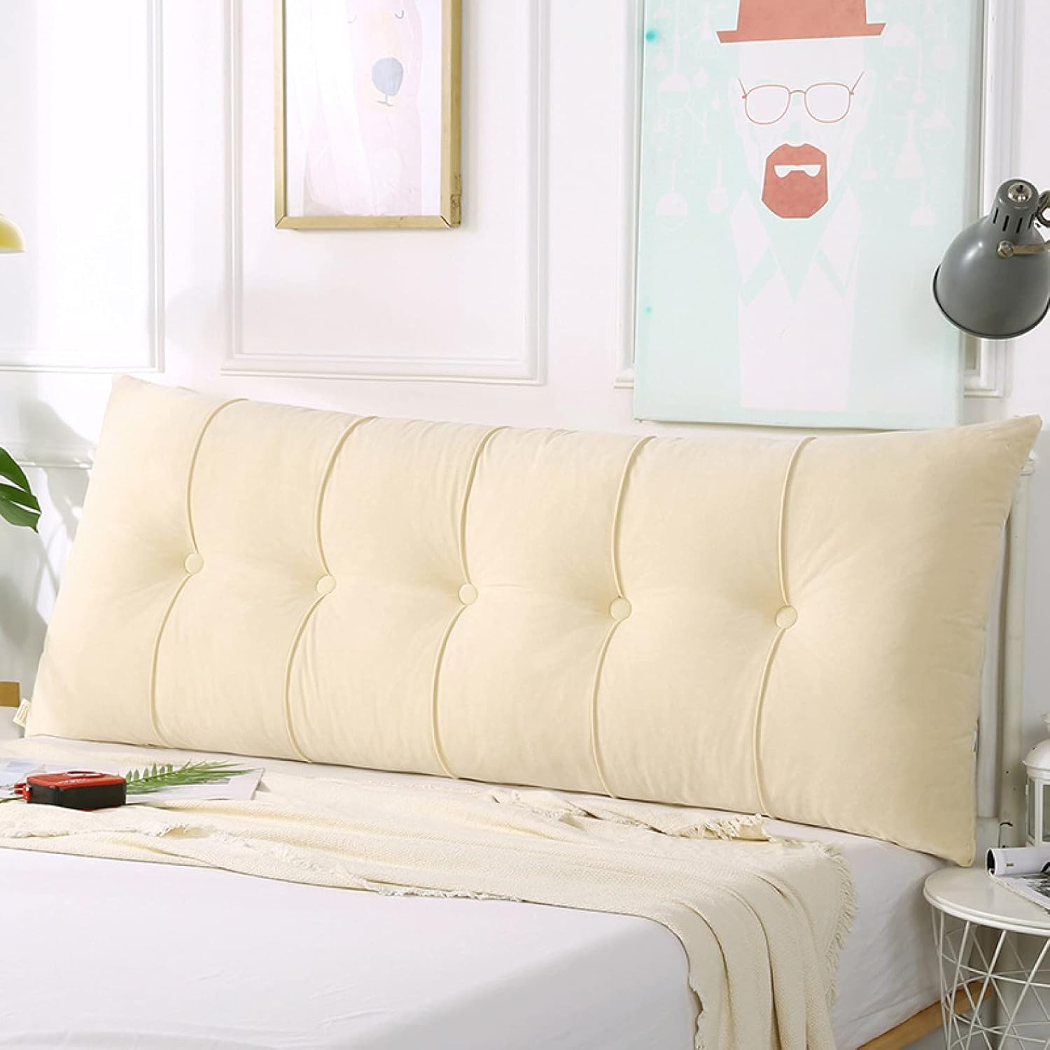 【全店通用25%OFFクーポン】ロングクッション ウェッジ枕 120*60*20cm 背もたれ位置サポートベッド読書枕カバー 腰椎パッド かわいい ヘッド クッションをベッド 背もたれ 畳ソファクッション 腰枕 自宅用 ピンク|大森麗萱