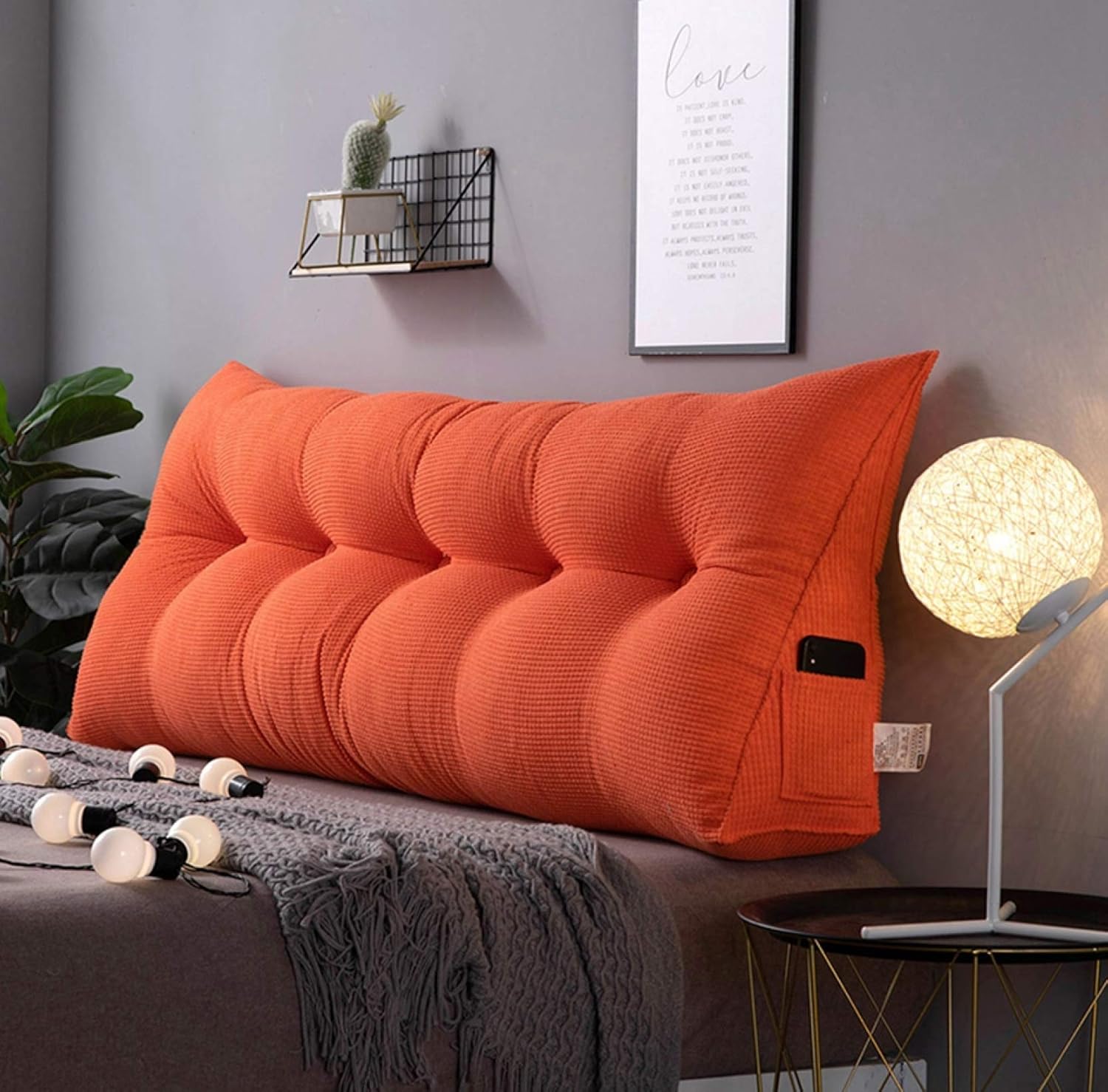 【全店通用25％OFFクーポン】背もたれ クッション 200*20*50cm ベッド ロング 大きい 三角クッション ソファー ソファークッション 読書 ベッド用 リラックスクッション 三角枕 傾斜 枕 テレビ 座椅子 大きい｜大森麗萱