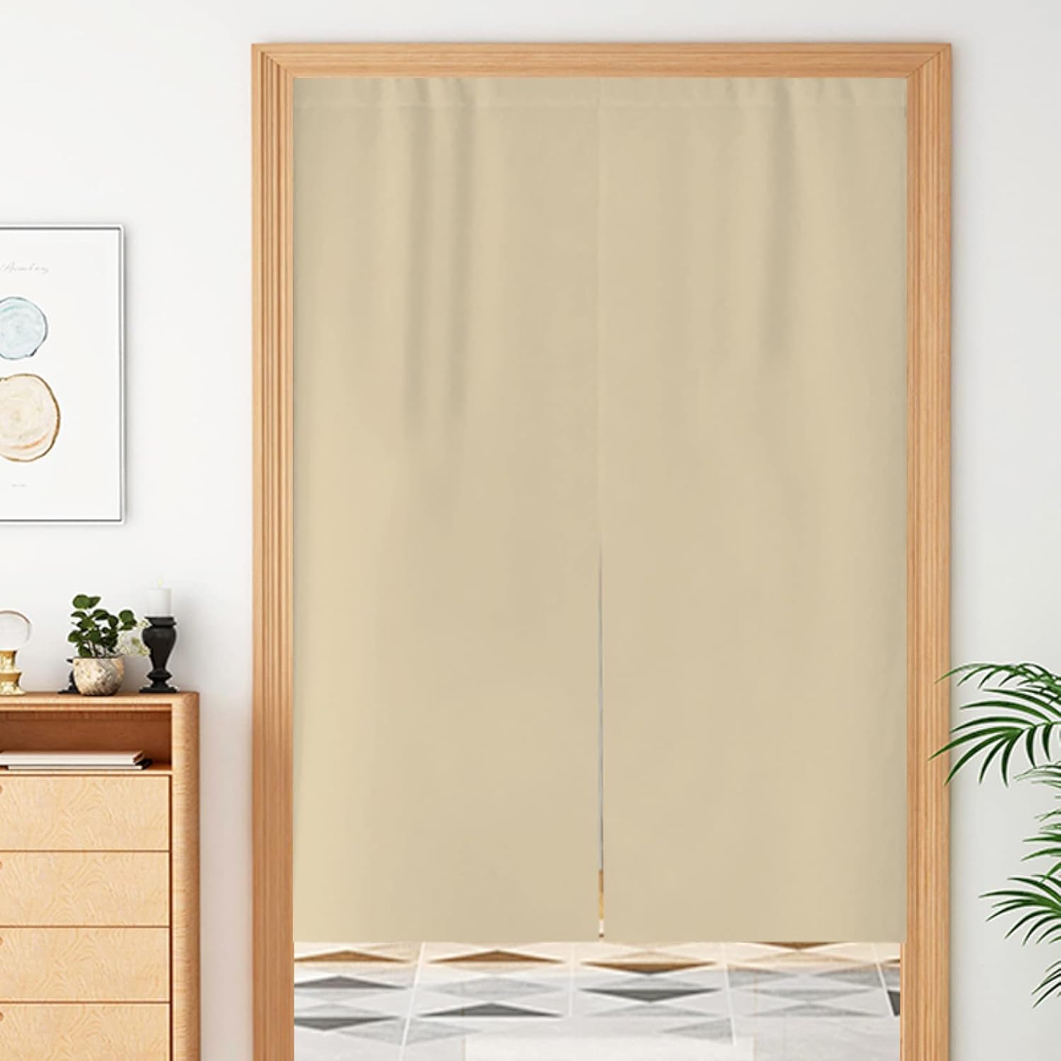 【全店通用25％OFFクーポン】のれん 和風 ロング 無地 100*140 厚手 間仕切り 賃貸部屋 暖簾 見えにくい おもしろい シンプル 90％遮光 綿麻 ナチュラル 柔らかい 見えにくい おもしろい 洋室兼用 夏物 イン｜大森麗萱
