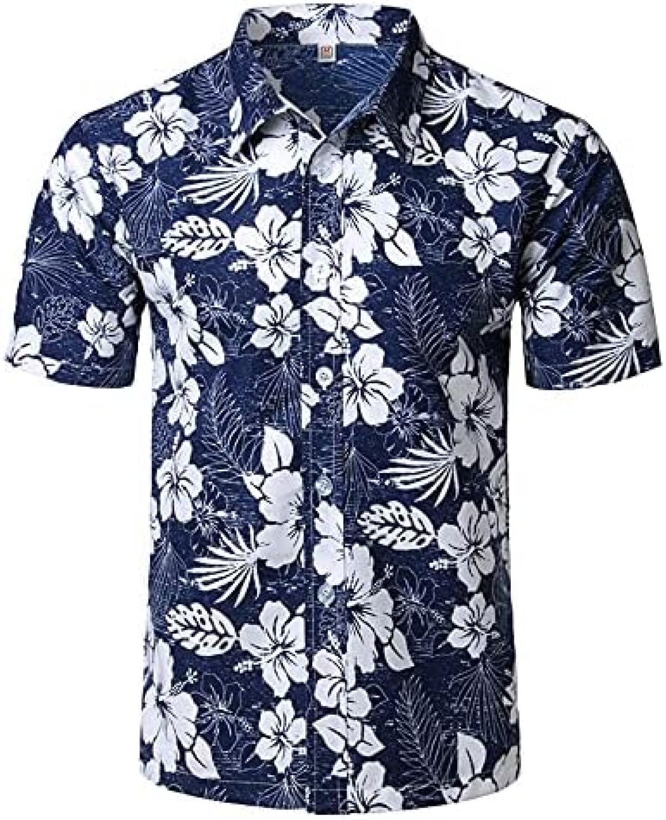 アロハシャツ メンズ ビーチシャツ 半袖シャツ 和柄 花柄 通気速乾 軽量 ハワイ風 UVカット