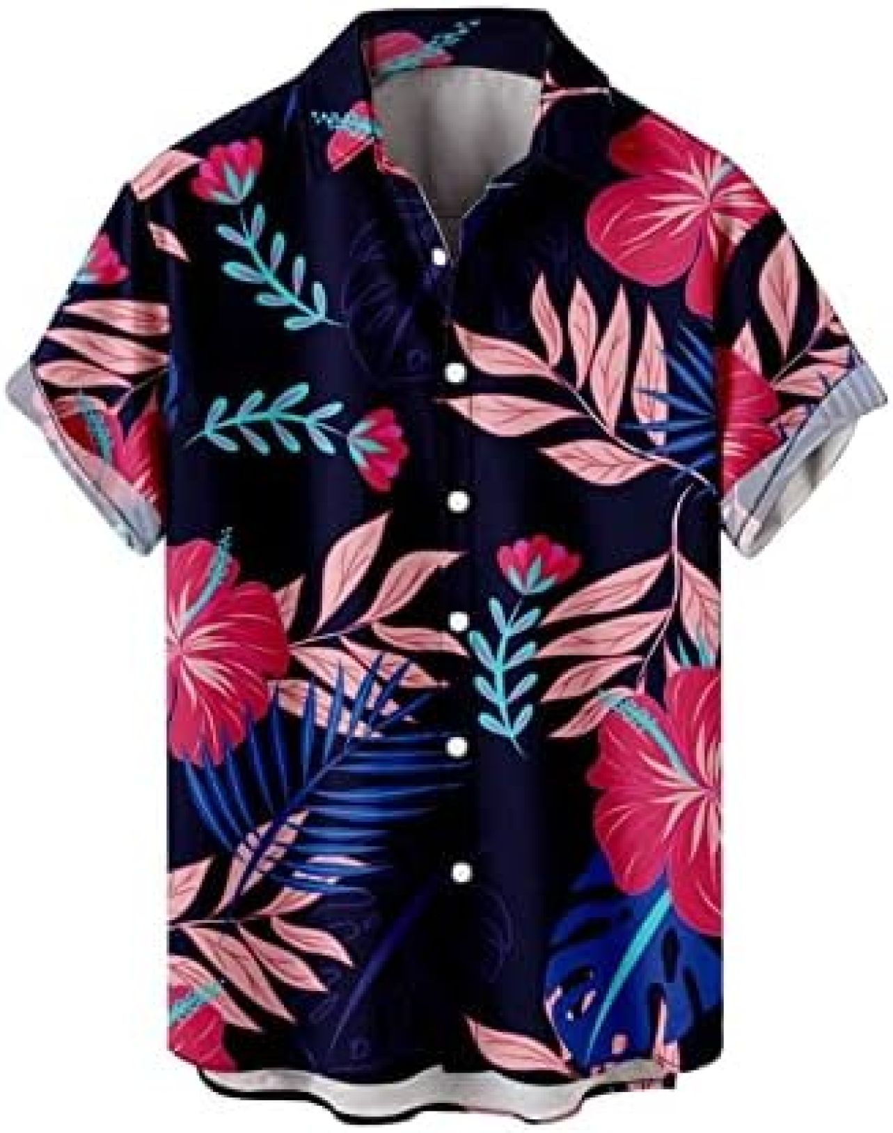 【全店通用25％OFFクーポン】シャツ メンズ 半袖 アロハシャツ ゆったり 大きいサイズ ハワイアンシャツ カジュアル 薄手 夏 ボタニカル柄 総柄 爽やか ワイシャツ 柄シャツ ビーチシャツ 温泉 バカンス 海 旅行 通気｜大森麗萱