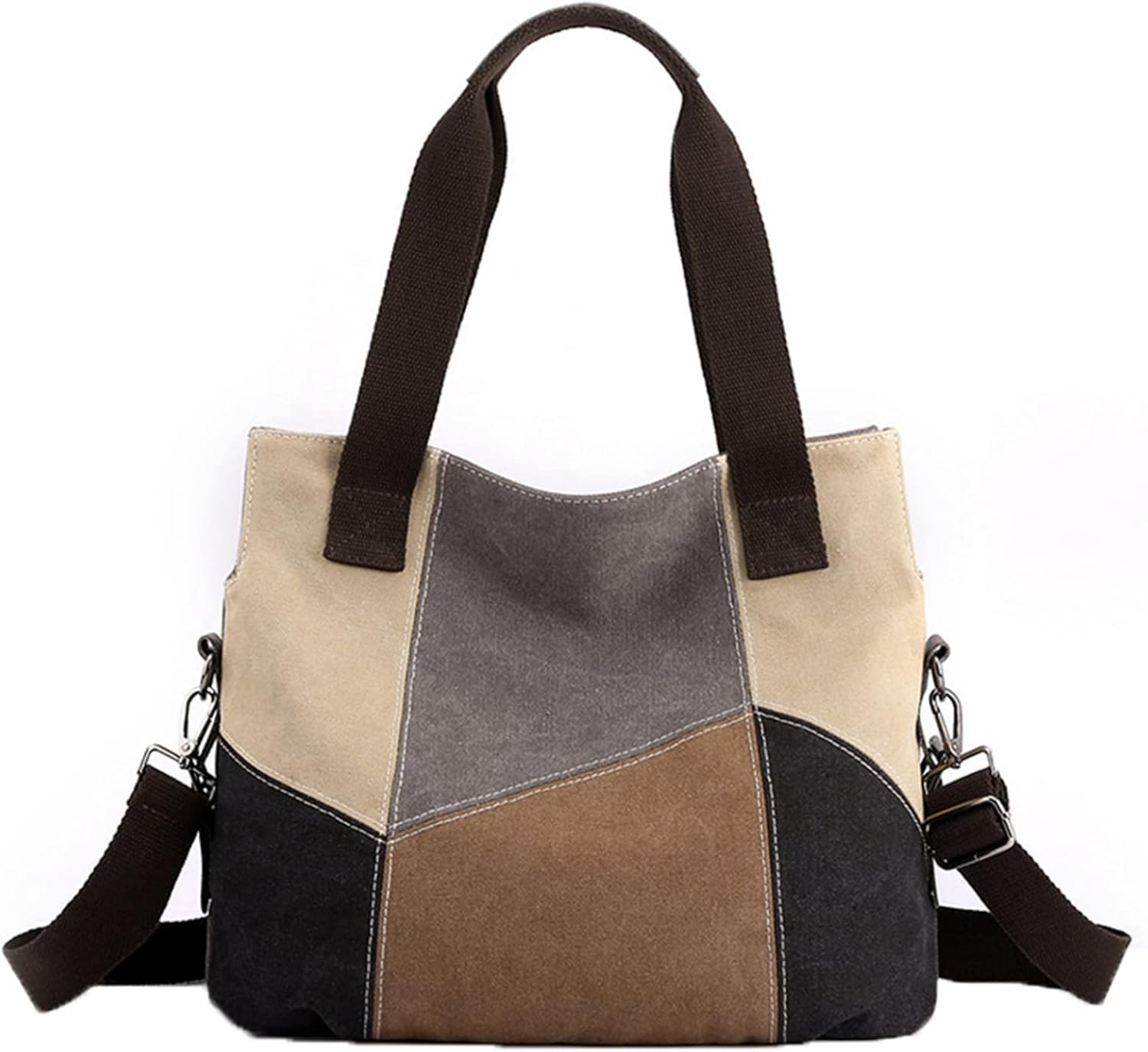 【全店通用25%OFFクーポン】レディース トートバッグ キャンバス ハンドバッグ 2way ショルダーバッグ 肩掛け 耐磨耗性 ファッション 通勤 ママバッグ お出かけ 買い物袋 マチ広 自立型 ファッション デザイン性 バ|大森麗萱
