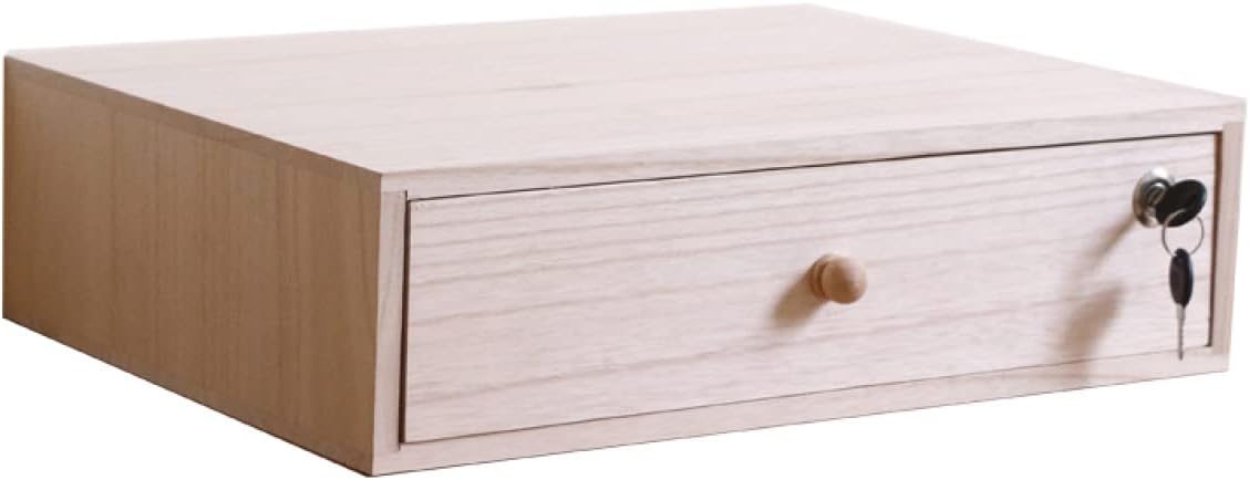 【全店通用25%OFFクーポン】引き出し 小物収納 デスク上置棚 木製 1段 2段 3段 40*30*11cm ヴィンテージ風 机上台 スタイル1 机上収納 ノートパソコン台 pcモニタースタンド レターケース 書類収納 完成|大森麗萱