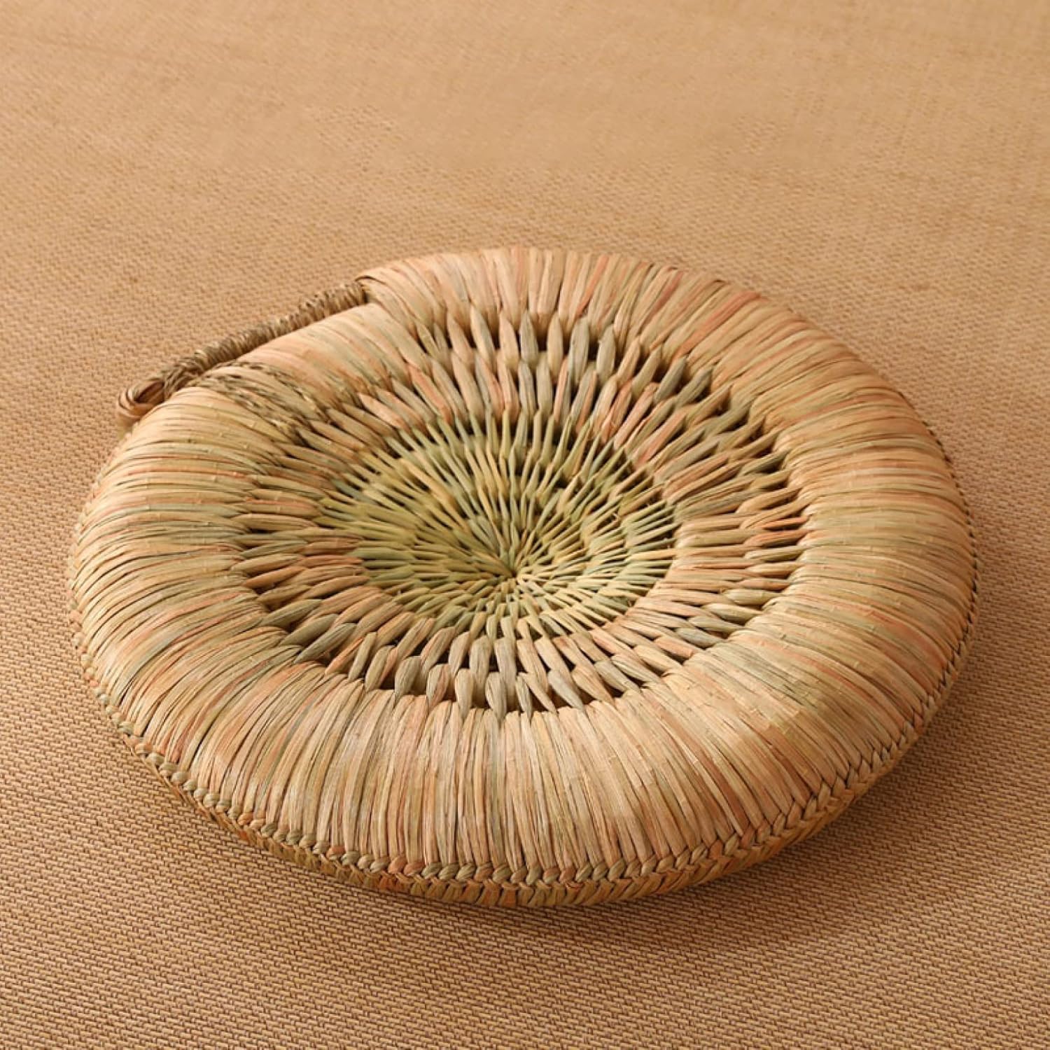【25％OFFクーポン】座布団 厚い フロアクッション スクエアクッション 蒲草座布団 おしゃれ 大きい 天然い草 座り心地いい 疲労軽減 おしりが痛くならない フローリング ダイニング イエロー リビング 和モダン シンプ