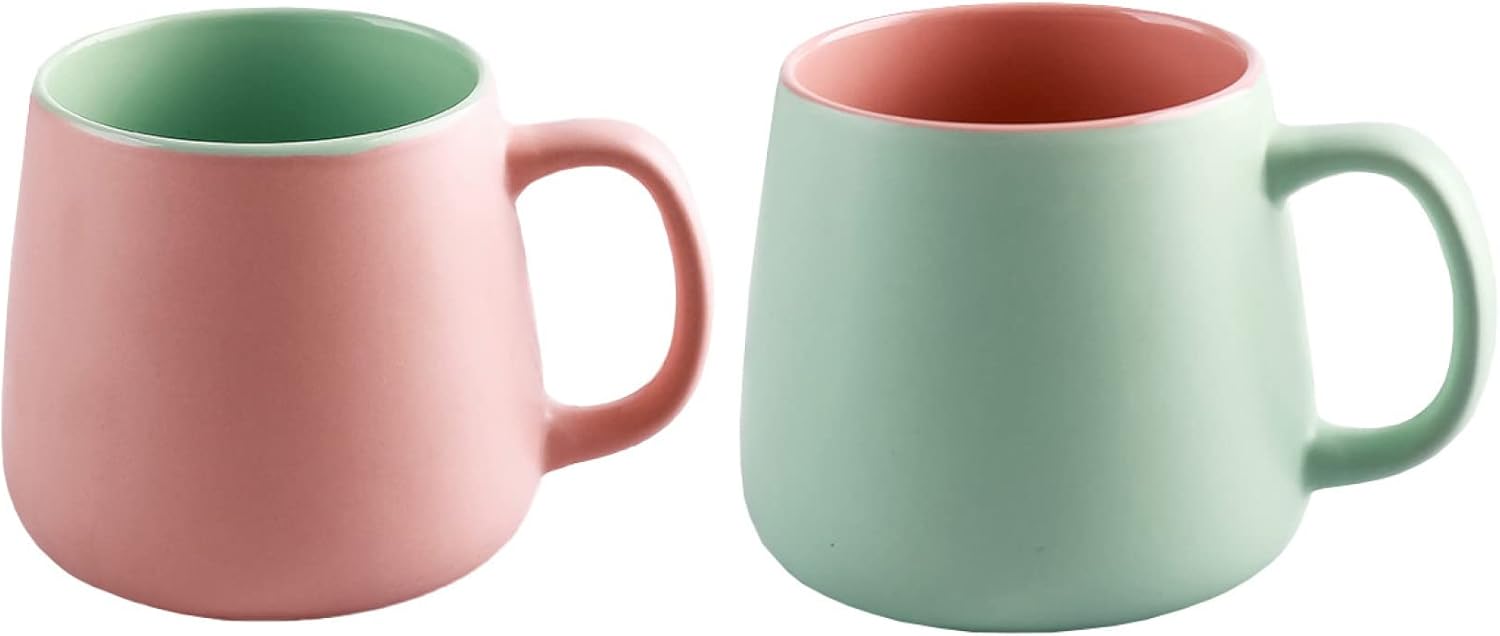 マグカップ 陶器 2個入れ 530ml 無地 クリスマス ギフト カップル ホーム オフィス コーヒーショップ 喫茶店 人気 ご夫婦 結婚記念日 新築祝い 女性 男性 可愛い エスプレッソカップ マグ