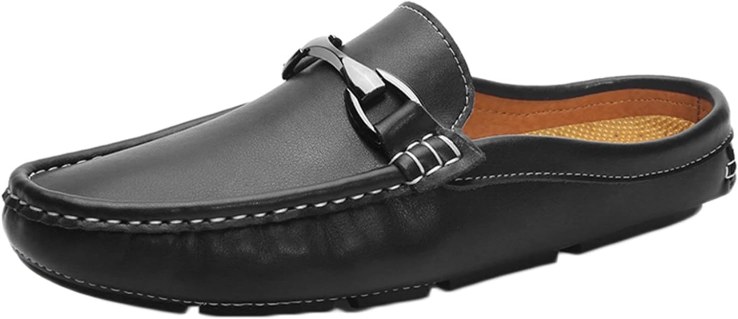 【20%OFFクーポン】かかとなし 本革 ビジネススリッパ モカシン メンズ 男靴 ドライビングシューズ レザー 革靴 スリッポン ローファー 紳士靴 春夏秋冬 シンプル 防水 学生 通勤 快適 就職 冠婚葬祭 運転 ホワイ｜大森麗萱
