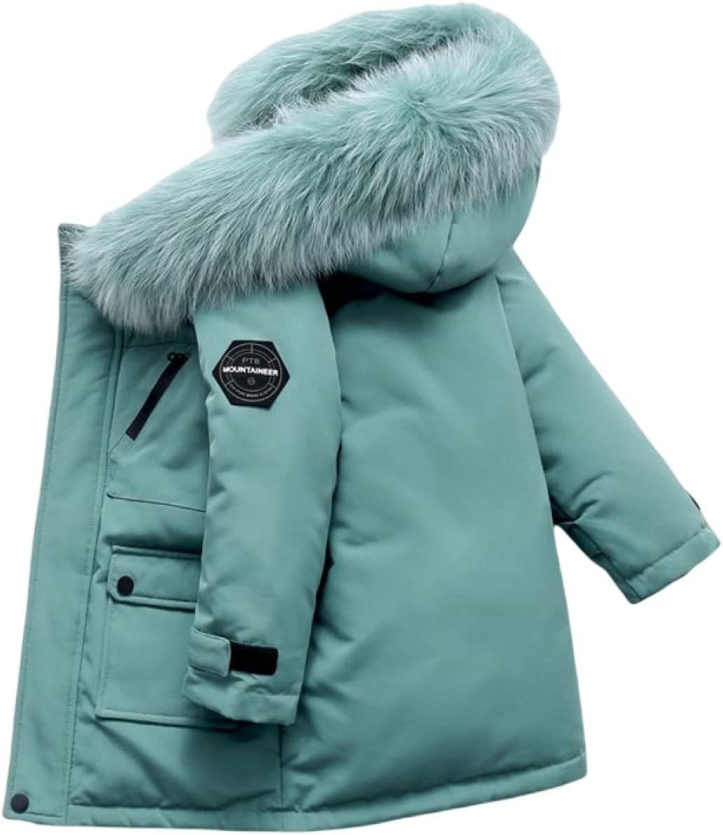 【20%OFFクーポン】キッズ ダウンジャケット 子供 男の子 ダウンコート ベンチコート フード付き ファー付き 中綿コート アウター ジュニア 防寒 保温 おしゃれ ボーイズ 通学 雪遊び 冬|大森麗萱