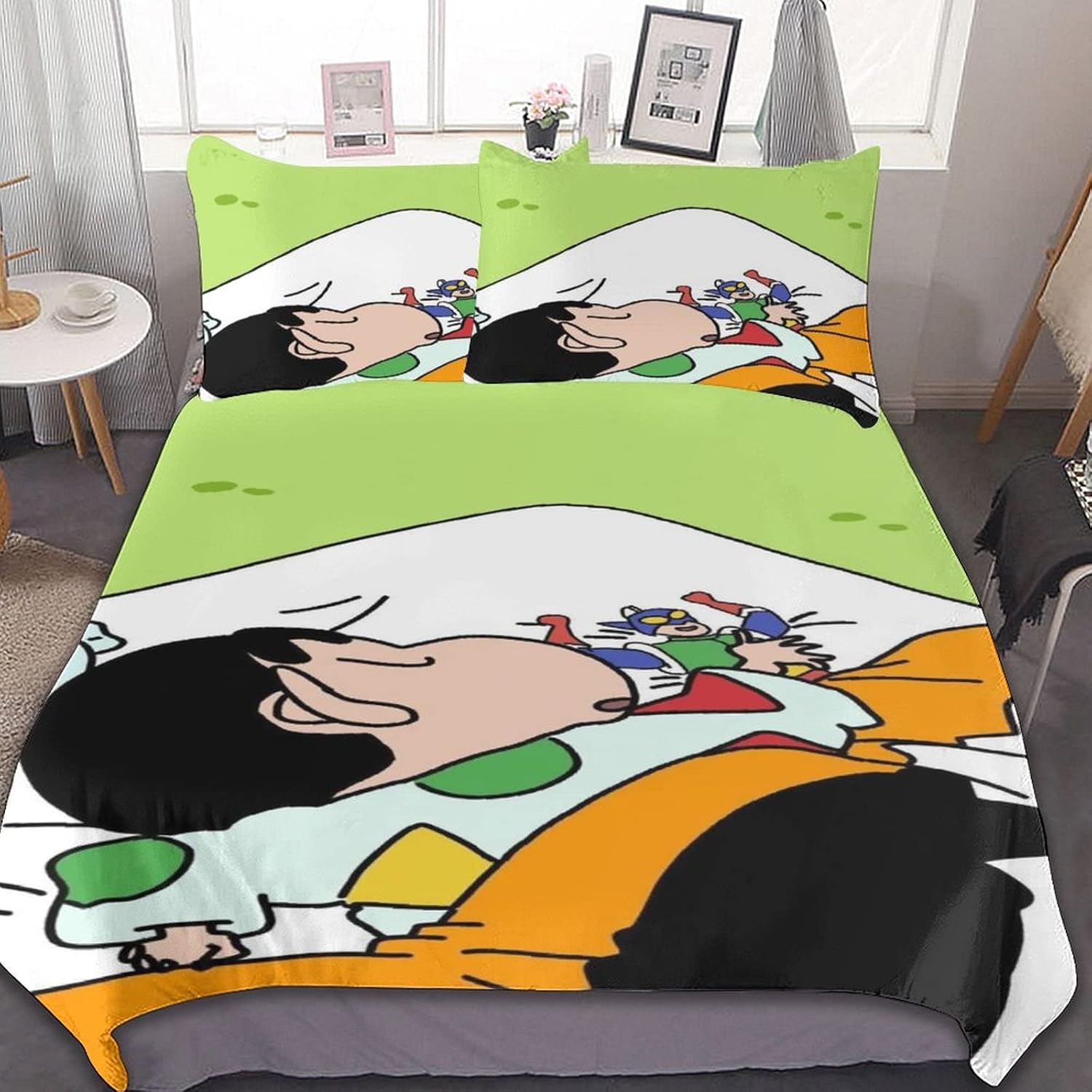 【今日このごろ押さえる、超買得30％OFFクーポン券、2度汐合い絶無】一般受け アニメ クレヨンしんちゃん 掛け布団覆いかぶせる 3点仕掛ける 可愛らしい 寝具覆いかぶせる仕掛ける 抗菌 防臭 パステル色の 敷き妙覆いかぶせる北欧風布団覆いかぶせる 敷き妙枕覆いかぶせる防壁蝨目 洗いもの替え速乾印字機 布団 河馬