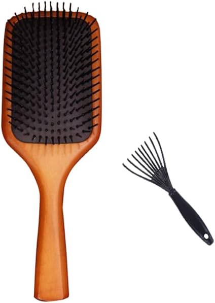 ヘアケア 頭皮ケア ヘアブラシ 木製櫛 頭皮マッサージ 薄毛改善 血流改善 高級ヘアブラシ ヘア (Small)