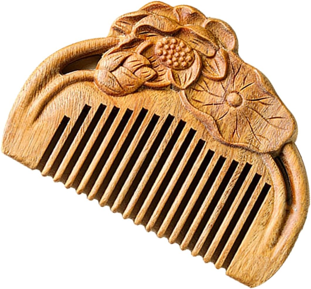 木製 櫛 サンダル 櫛 サンダル 櫛 彫刻 髪 櫛 髪 ブラシ サンダル 髪 櫛 木製 髪 櫛 白檀 髪 櫛 彫刻 蓮 櫛 彫刻 白檀 櫛