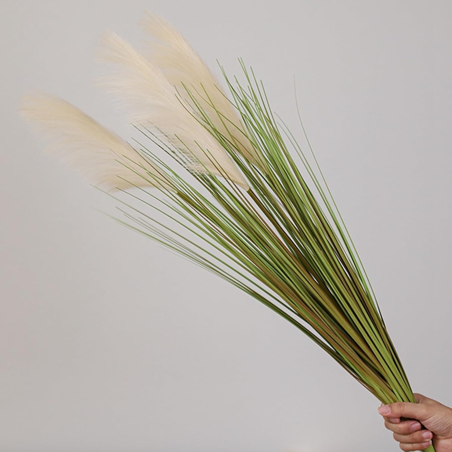 しっぽの草 造花 フェイクグリーン ナチュラル 枯れない花 世話不要 綺麗 大きい アートフラワー インテリア ベランダ 玄関 装飾 飾り アレンジ 撮影道具 ベージュ