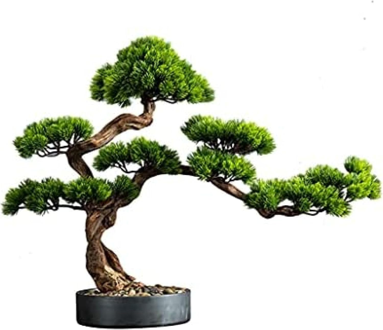 人工観葉植物 人工植物ソリッドウッドシミュレーションウェルカムマツホテルデスクトップポーチリビングリビングルーム 装飾品 人工盆栽
