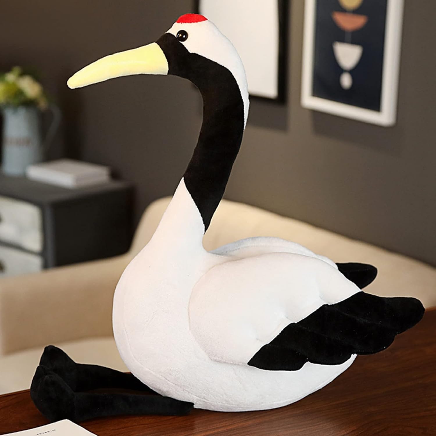 【全店通用25%OFFクーポン】リアル タンチョウ ぬいぐるみ 可愛い タンチョウ 抱き枕 50cm クッション かわいい 縫い包み プレゼント ギフト クリスマス 贈り物 誕生日 店飾り|大森麗萱