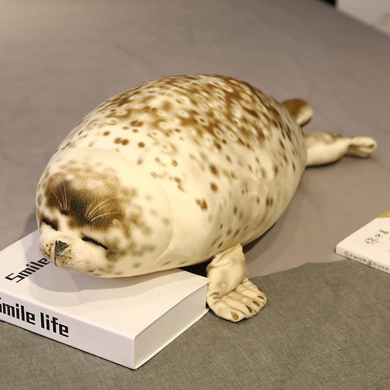 アザラシ ぬいぐるみ 抱き枕 大きい 120cm 可愛い 寝添い 縫い包み 寝添い クッション 海洋生物 アザラシぬいぐるみ プレゼント ギフト 贈り物 誕生日 店飾り