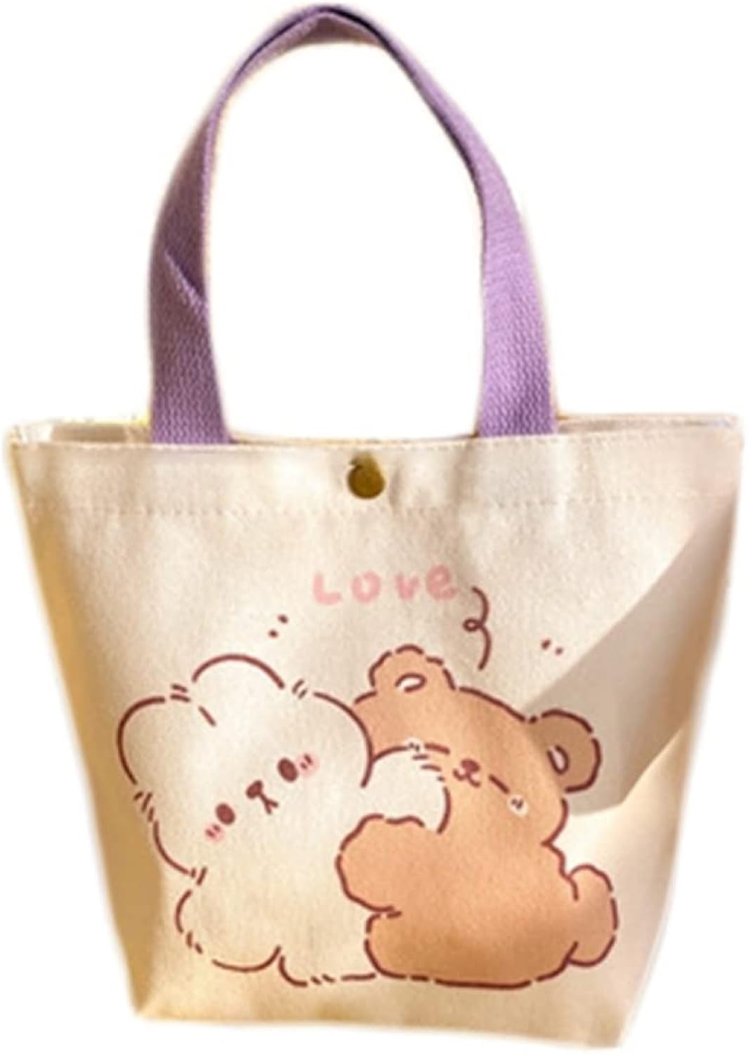 【今日このごろ押さえる、超買得30％OFFクーポン券、2度汐合い絶無】校庭御徒面子 トートバッグ レディース 韓国風 熊柄 刷り上げる柄 可愛らしい 今めかしい 磁石 手提げ 肩かけ 軽さ 字母刷り上げる 教え子 お出かけ お紙入れ 16.5x19糎