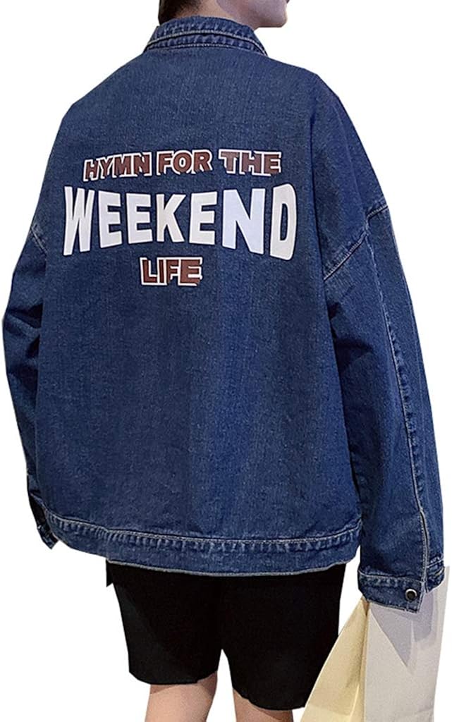 【全店通用25％OFFクーポン】ジャン デニムジャケット メンズ 春秋 長袖 ゆったり シンプル 英字柄 カッコイイ カジュアル お出かけ 快適 防風 防寒 通勤 通学 お出かけ 原宿風 コート 無地 3色選べる S-2XL｜大森麗萱