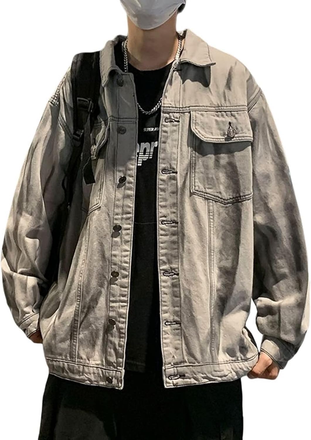 【今日このごろ押さえる、超買得30％OFFクーポン券、2度汐合い絶無】ジーンズ上衣 ジャン メンズ 烏兎 防風 防寒 表どおり系 絞り染め ジージャン 通い 通学 お出かけ カッコイイ 合わせ分かりやすい 好いたらしい ゆったり 伸ばすこと 馬鹿でかい大きさ