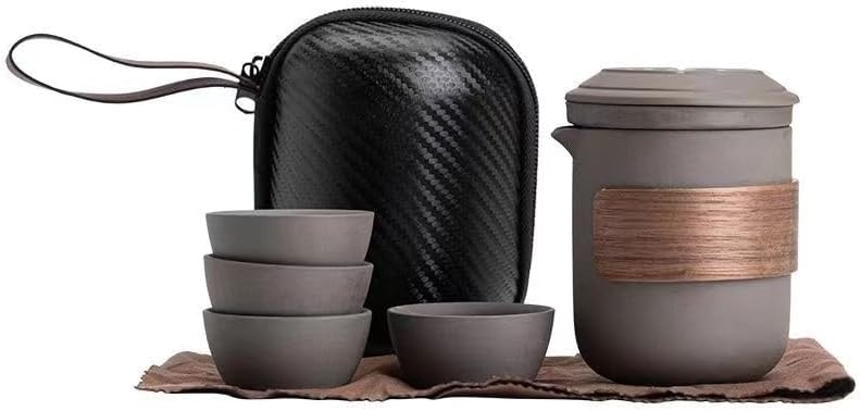 【25％OFFクーポン券】茶器揃 陶磁茶具仕かける 中国茶器仕かける 茶器仕かける 旅するティーセット 持っていく用 旅する 納める御徒面子付き添い人 瀬戸もの 急須 湯呑仕かける ティーセット 茶器飾り気の無い1-4人用持っていく 旅する お出かけ用 ほっつき歩くやご出張 コーヒー・お茶用品-茶道具・湯呑・急須-キッチン用品・食器・調理器具