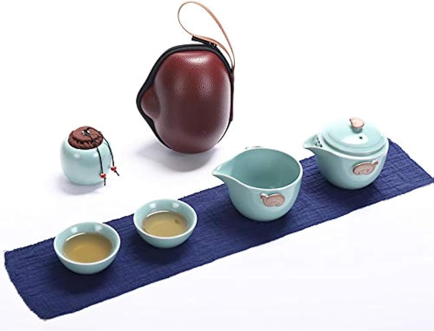 【全店通用25％OFFクーポン】トラベルティーセットティーセットティーポットポータブルティーポットポータブルトラベルキャンプハイキングティーセットティーセットティーセット｜大森麗萱