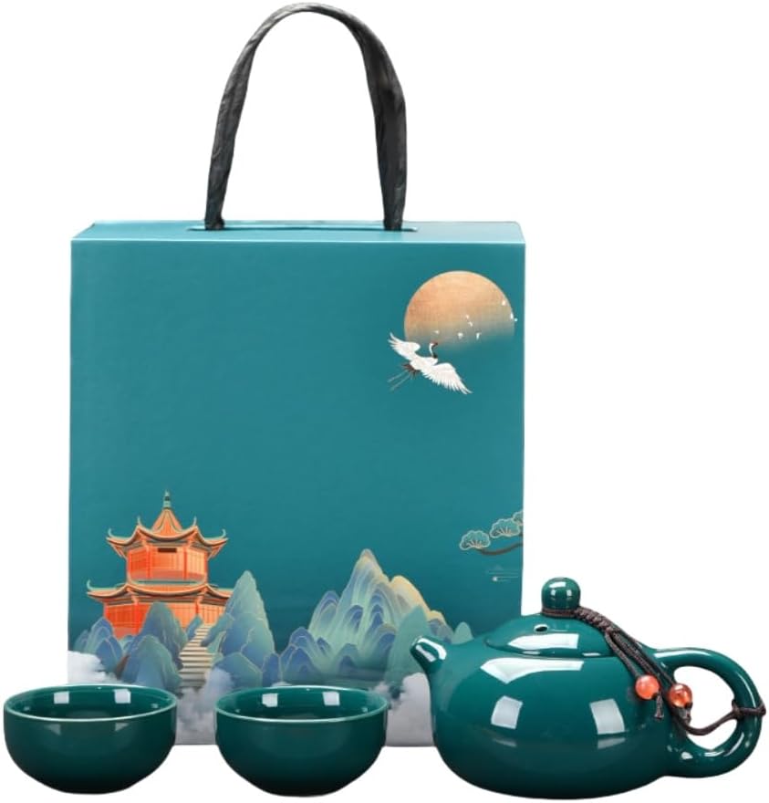 【25％OFFクーポン券】ティーセット急須 湯呑仕かける 番茶器仕かける 中国茶器 マルチ茶具仕かける 茶器 和風 瀬戸もの ティーポット 旅する用 お出かけ用 住まい用 親子用 差し上げ物 譲りわたす用 差し上げ物ボックス席 差し上げ物にも 御膳上等 格好のいい コーヒー・お茶用品-中国茶器