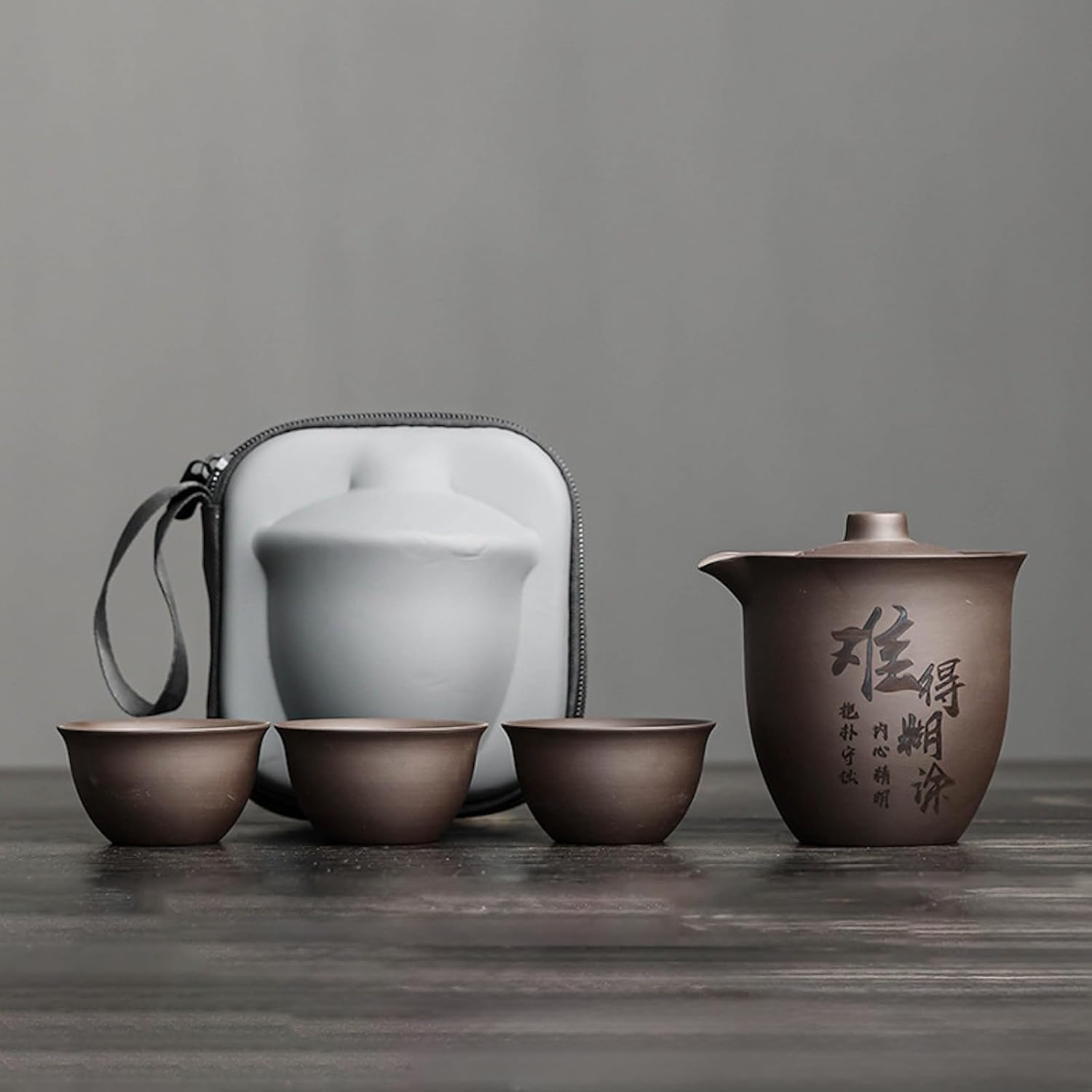 【25％OFFクーポン券】中国茶器仕かける 茶器 茶具 瀬戸もの 急須 湯呑み 仕かける 持っていく 中華民国茶器 旅するティーセット 茶の入れ 持っていく用茶具 車載旅する茶器仕かける 納める御徒面子付き添い人 未経験者 表意文字 御膳上等 格好のいい 軽さ お出かけ用 旅する 中国茶器-茶道具・湯呑・急須