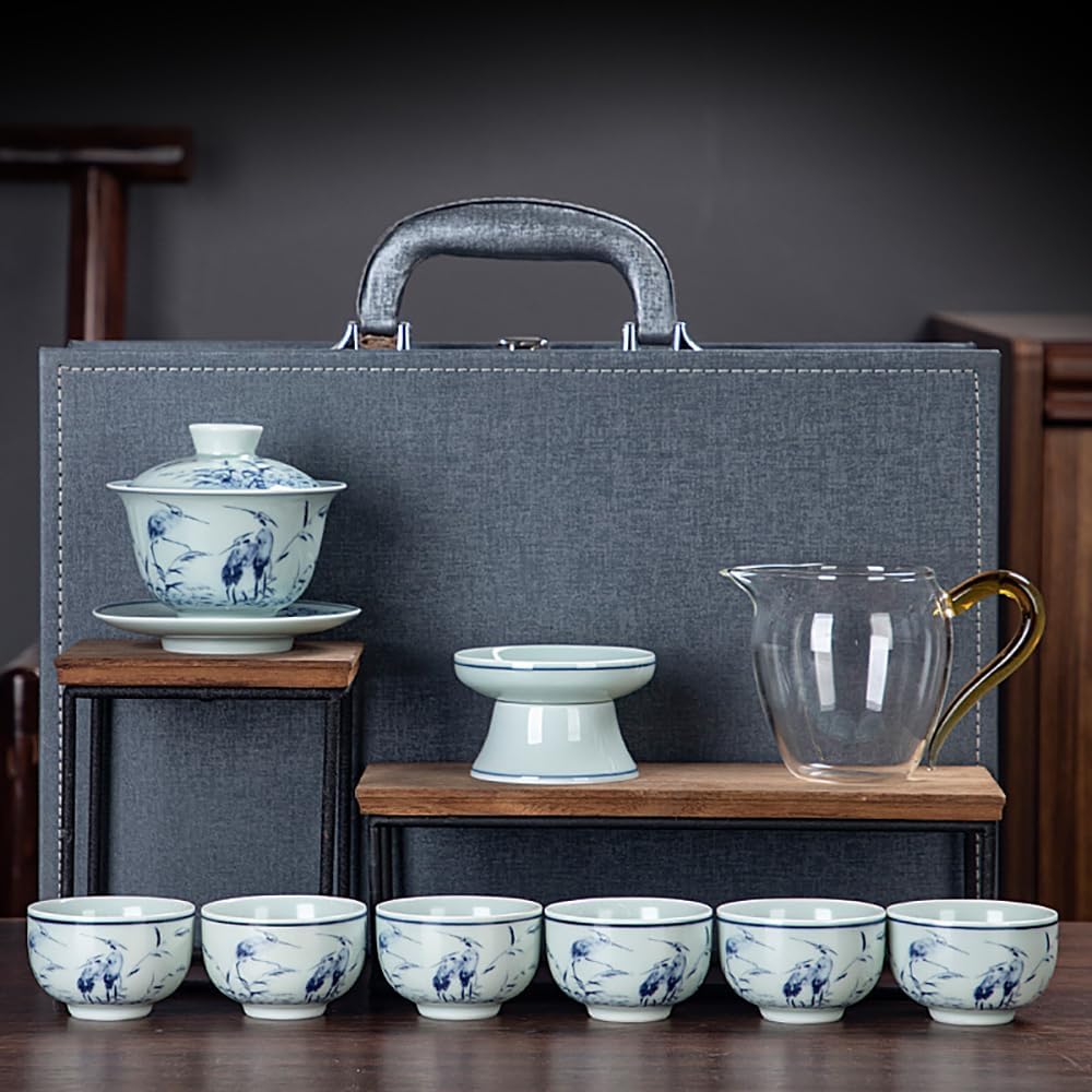 【全店通用25％OFFクーポン】茶器セット ティーセット 湯呑みセット おしゃれ ギフト 茶器 陶器製ティーセット 茶こし付き 茶器揃 陶磁茶具セット 茶碗 旅行ティーセット 中国茶器 人気のプレゼント｜大森麗萱 21,209円