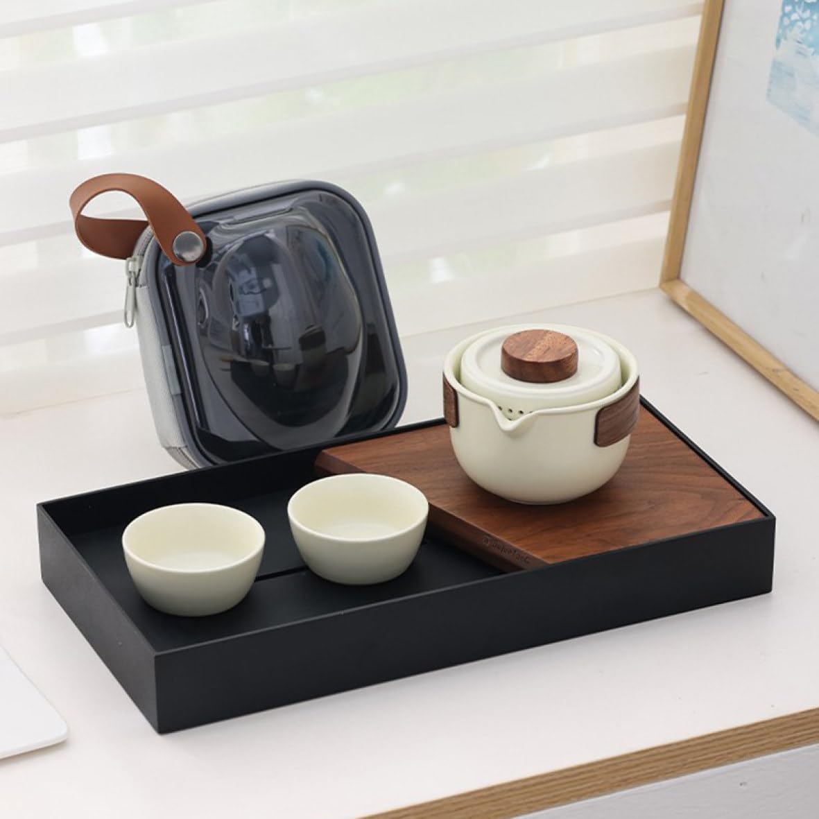 【25％OFFクーポン券】急須仕かける 陶磁茶具仕かける ティーセット 和風 湯呑み仕かける 茶器仕かける ティーポット 瀬戸もの茶具 茶碗 紅茶優勝杯 set1 陶磁 色合い2 茶器揃 紅茶機材 旅するティーセット 住まい用 ファッショ 茶道具・湯呑・急須-キッチン用品・食器・調理器具