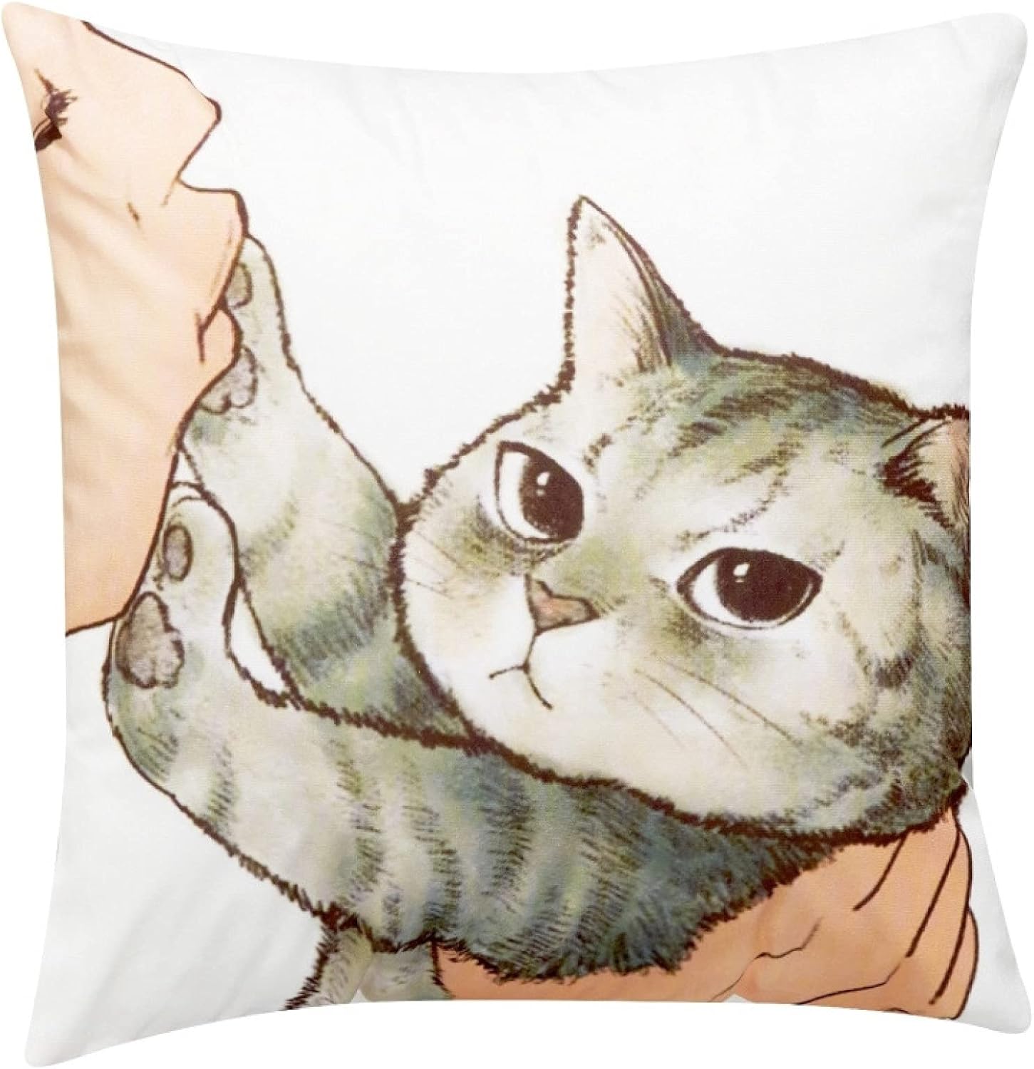 【全店通用25％OFFクーポン】ベルベット クッションカバー 座布団カバー 45&times;45cm かわいい 猫柄 柔らかい 肌触り良い 装飾枕カバー 抱き枕カバー プレゼント 雑貨 インテリア 部屋飾り ソファー用 椅子用 車用 2｜大森麗萱