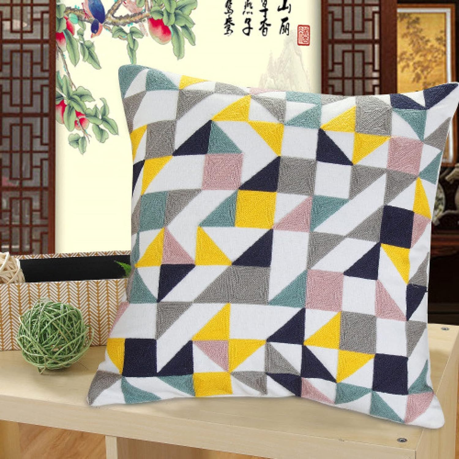 【全店通用25％OFFクーポン】多色展開 抱き枕カバー 装飾枕カバー 刺繍 花柄 45&times;45cm 綿 柔らかい 肌触り良い クッションカバー 座布団カバー 雑貨 車用 ソファー用 椅子用 部屋飾り インテリア プレゼント 2枚｜大森麗萱