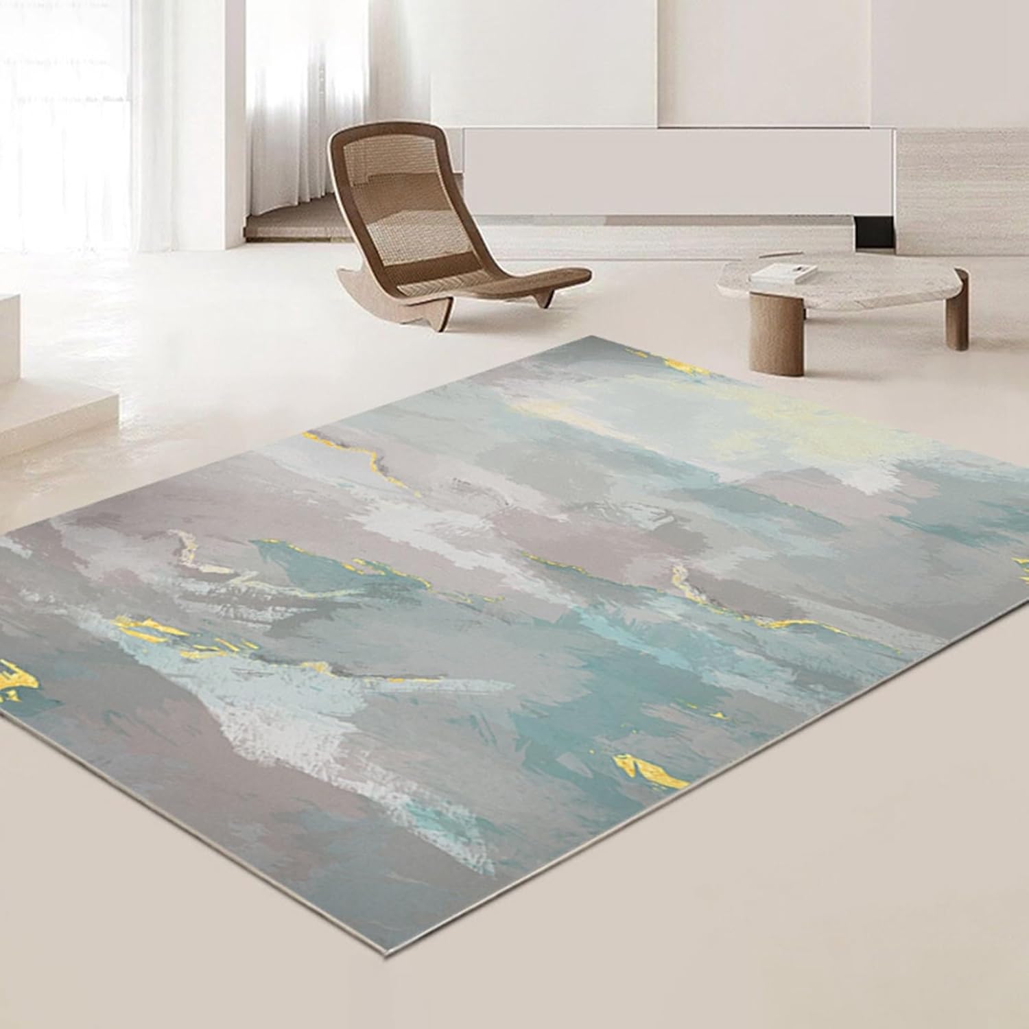 【25％OFFクーポン】ラグ 北欧風 洗える ラグマット 滑り止め付 夏 カーペット 長方形 40x60cm シンプル 抽象的 折り畳み 絨毯 薄型 マイクロファイバー ホットカーペット対応 客間 お手入れ簡単 抗菌防臭 防
