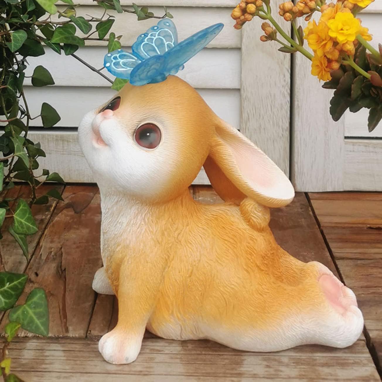 ガーデンライト カントリー アニマル ソーラーライト かわいい 大きい 愛らしい F ソーラーライト 屋外用彫像 ソーラーオーナメント クリエイティブ 庭の風景彫刻 タイプ 庭おきものオブジェ 癒しグ