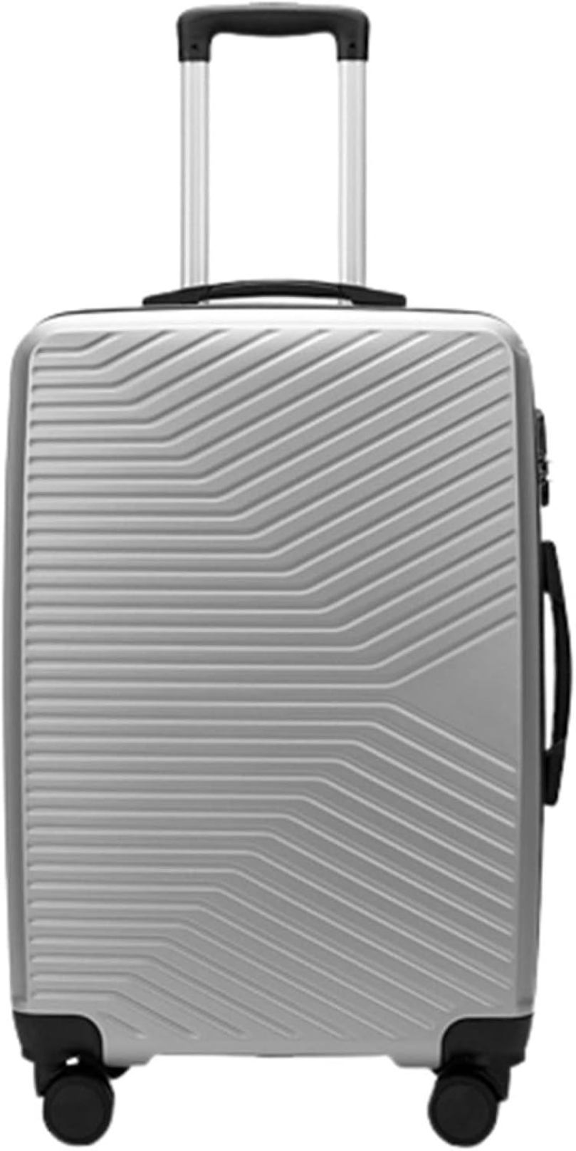 【全店通用25％OFFクーポン】スーツケース キャリーケース 機内持ち込み 35L キャリーバッグ ファスナー式 超軽量 小型 耐衝撃 静音 ダブルキャスター 360度回転 旅行 ビジネス 出張 シルバー Sサイズ（1-3泊）｜大森麗萱 9,699円