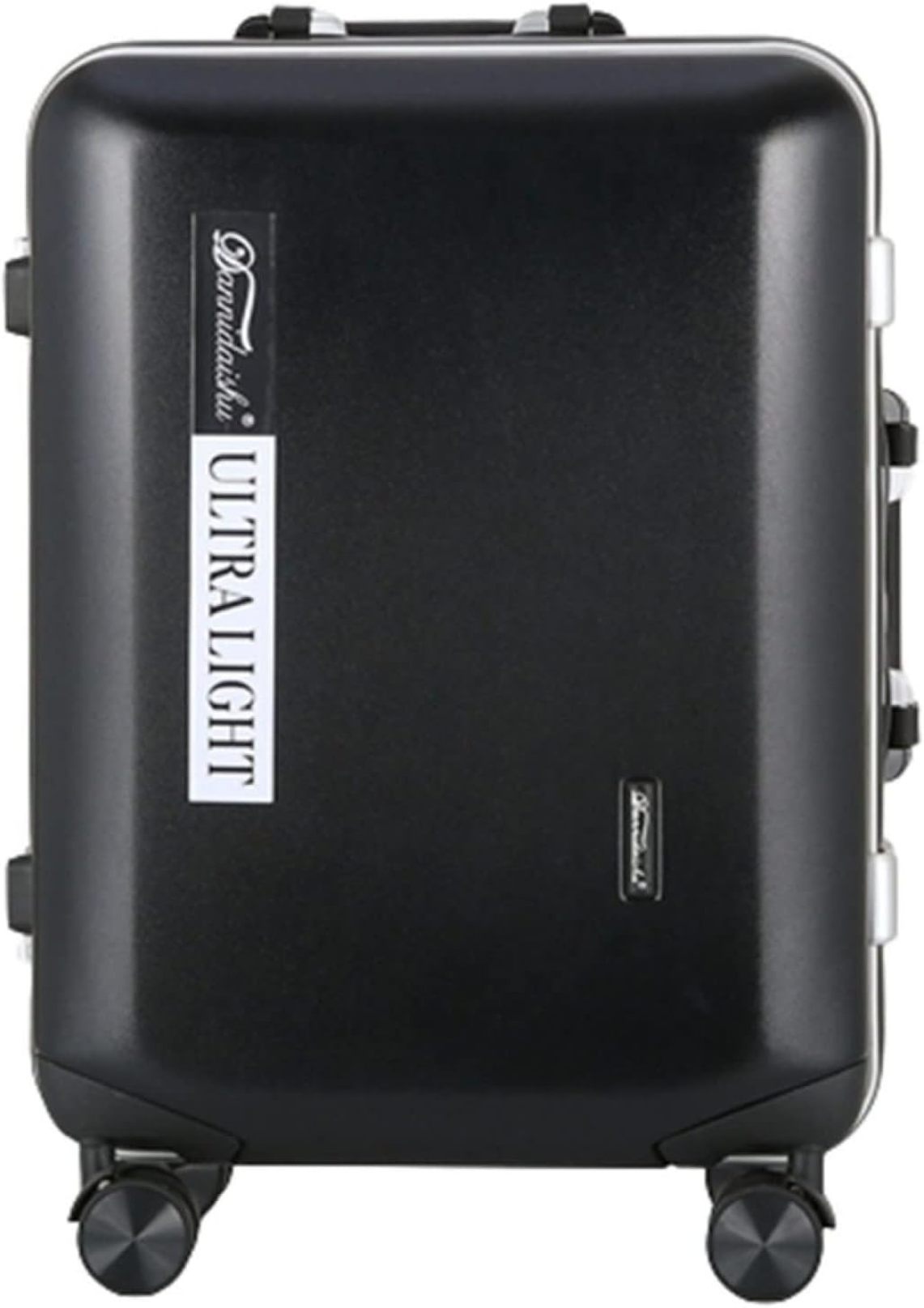 【全店通用25%OFFクーポン】スーツケース キャリーケース 45L キャリーバッグ アルミフレーム 超軽量 大型 耐衝撃 静音 ダブルキャスター 360度回転 旅行 ビジネス 出張 ブラック Mサイズ(3-5泊)|大森麗萱