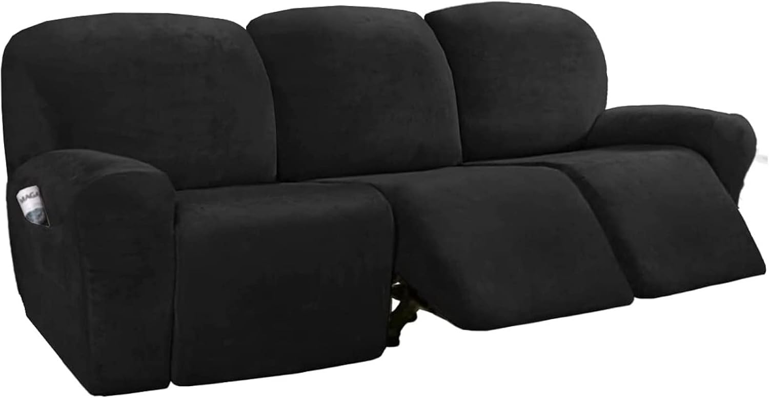 【全店通用25%OFFクーポン】ベルベット ストレッチ リクライニングチェアカバー ソファーカバー のために適した 1 2 3 人掛け 伸縮素材 リクライニングチェアソファカバー ソファカバー ン 滑り止め 無地 ソファー保護|大森麗萱