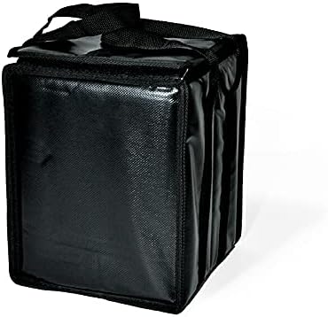 デリバリー用 保温保冷 インナーバッグ 黒 容量10L 折り畳み可 宅配バッグ 配達用 防水 横22cm×長21.5cm×高さ28cm