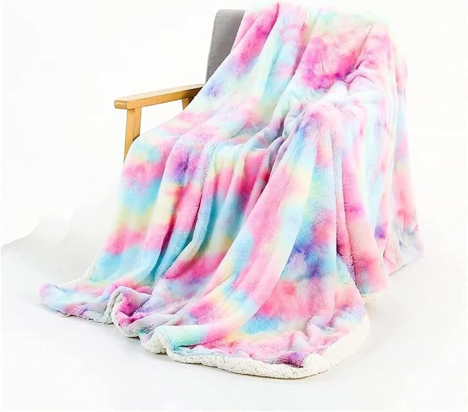 【全店通用25%OFFクーポン】ブランケット ひざ掛け タイダイ染 ふわふわ毛布 毛抜けない オフィス ふんわり 軽い 掛け布団 北欧 暖房器具 シンサレート 掛け毛布 秋冬用 極暖 旅行 通気 肌触り 抗菌加工 アウトドア|大森麗萱