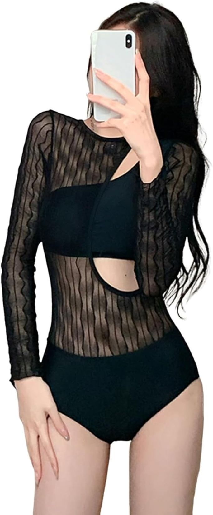 水着 レディース ビキニ ワンピース オールインワン セクシー 長袖 フィットネス水着 体型カバー スイムウェア 胸パッド付き 女性用 無地 スリム 可愛い セクシー 女性 着痩せ セットアップ ファ