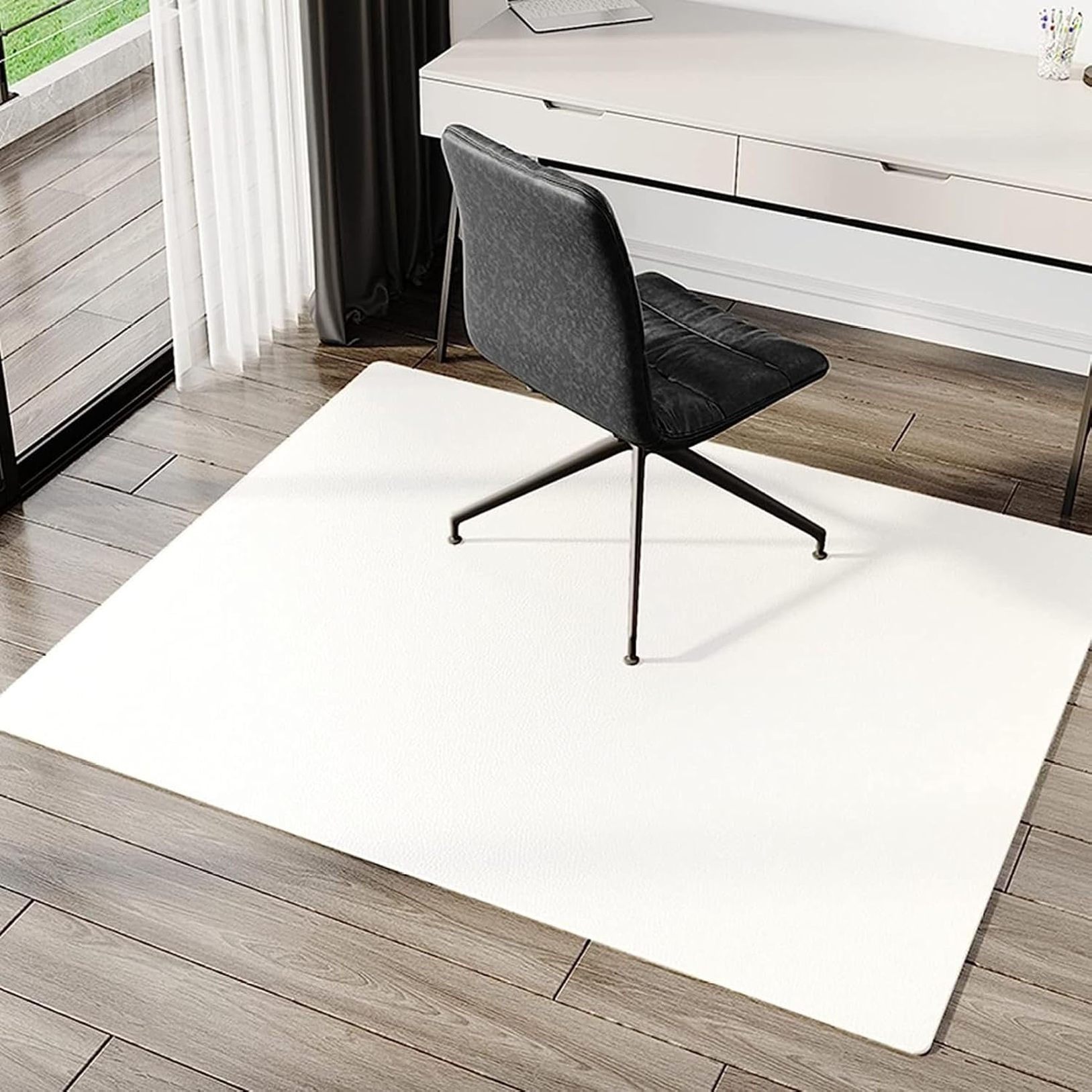 【全店通用25％OFFクーポン】チェアマット ゲーミングマット 足元 マット 50*120cm デスクカーペット 畳 椅子用マット 無地 オフィス フローリングマット 防音 テレワーク 防滑 凹みキズ?パッド対応 静音 自由に｜大森麗萱