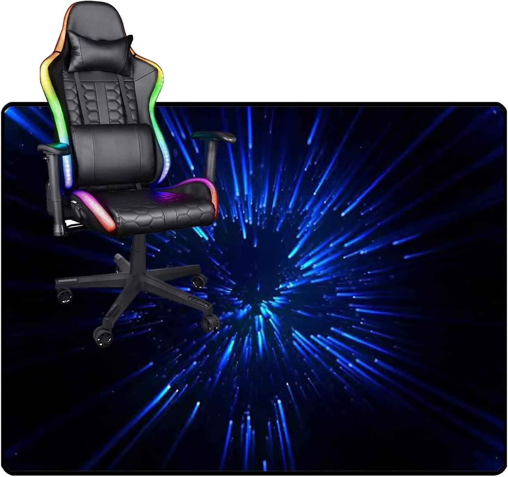【全店通用25％OFFクーポン】チェアマット ゲーミングハードウッドフロア用オフィスホームオフィス用の多目的プロテクターチェアカーペット ゲームルーム用ノンスリップデスクチェアマット おしゃれ 騒音対策 ラグ 洗える お手入れ｜大森麗萱