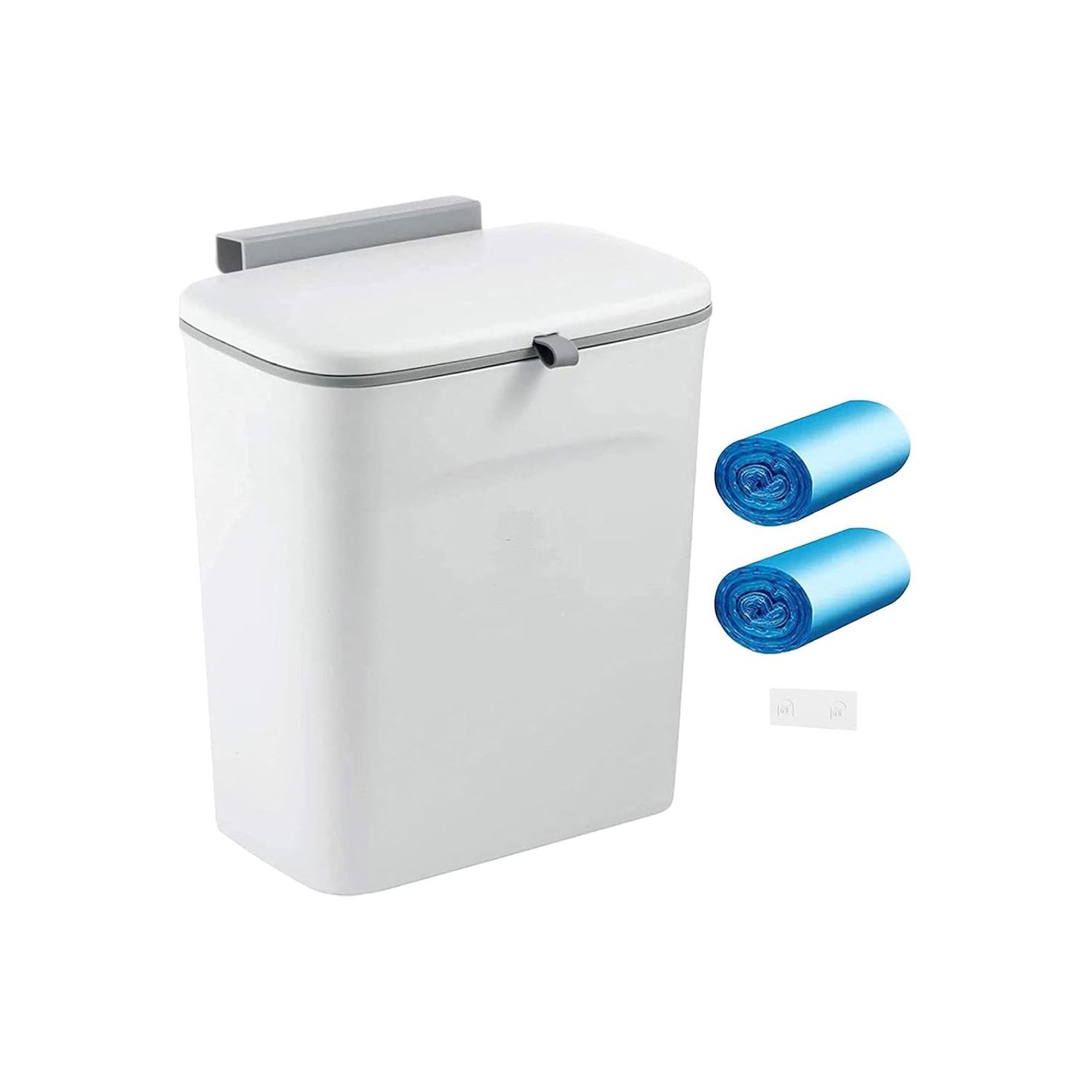 【25%OFFクーポン】キャビネットドアゴミ箱、吊り下げゴミ箱、10L防水シンク下ゴミ箱、多目的カウンター下ゴミ箱
