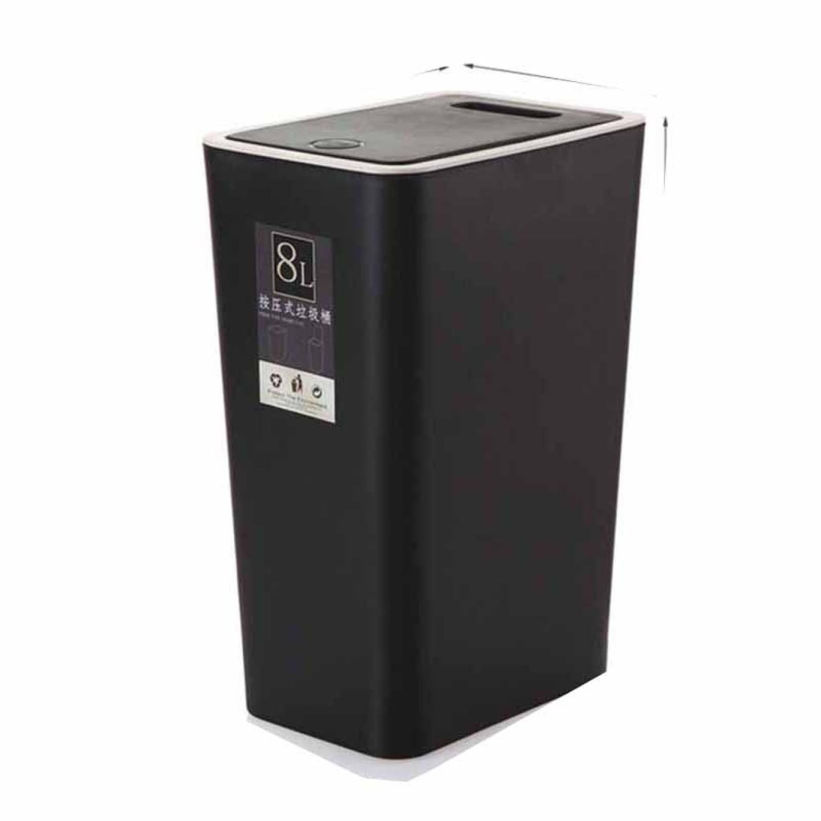 【全店生きる25％OFF引き換え証】紙くずかご 御厨子所密閉 8L 紙くずかご 12リッター  臭わない 御厨子所 ペール 砂ぼこりボックス席 フタ付き添い人 蓋 上部 蓋雨合羽 上部付き添い人 黒いこと 紙くずかご 臭わない リビング御部屋 リビング御部屋