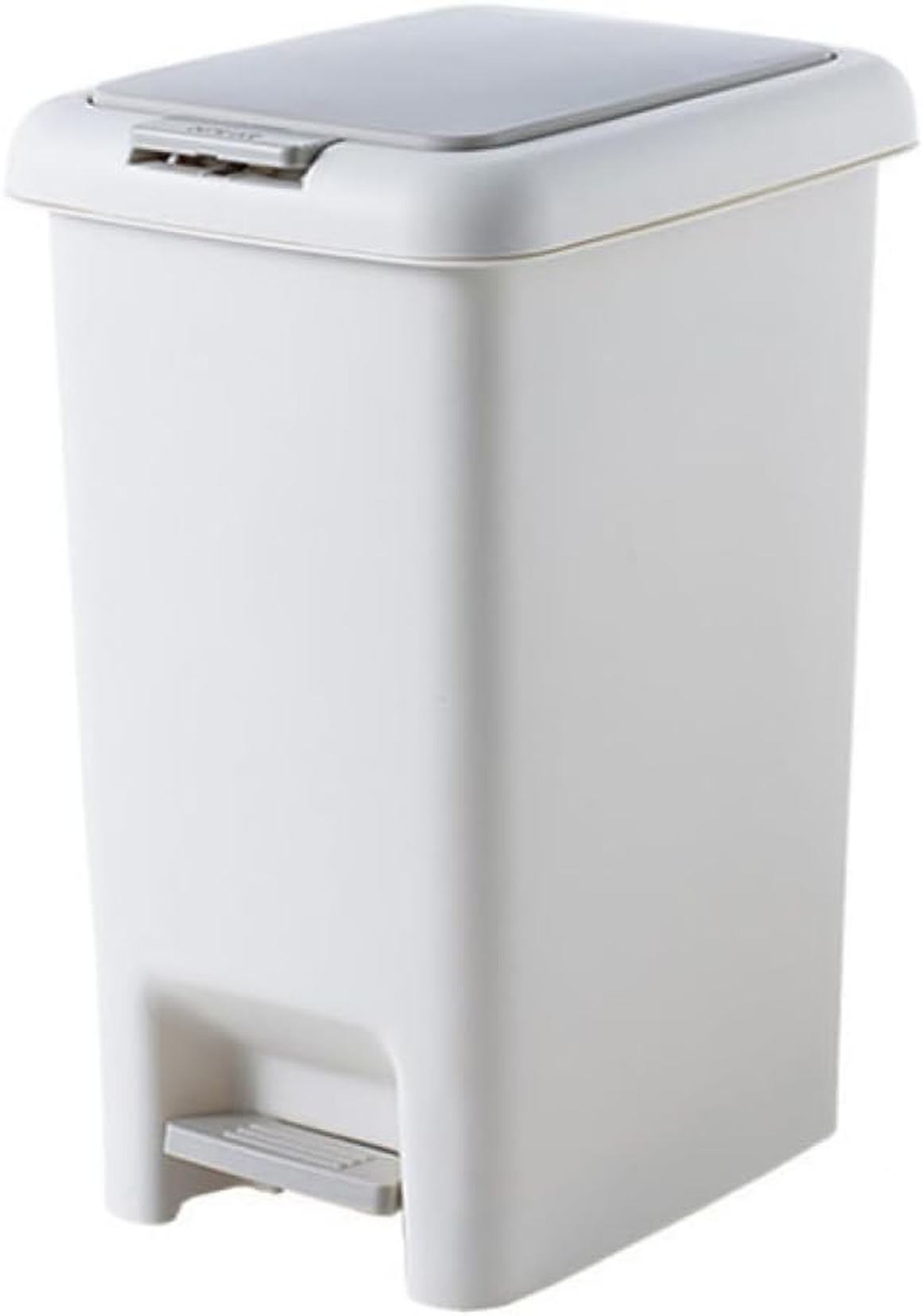 【25%OFFクーポン】ゴミ箱 スリムペダル ゴミ箱 ごみ箱 キッチン 台所 抗菌 ゴミ箱 15L ペール グレイ ダストボックス 分別 おしゃれ リビング ペダル リビングルーム フタ付き 足踏み ペダル 足 新生活 かわ
