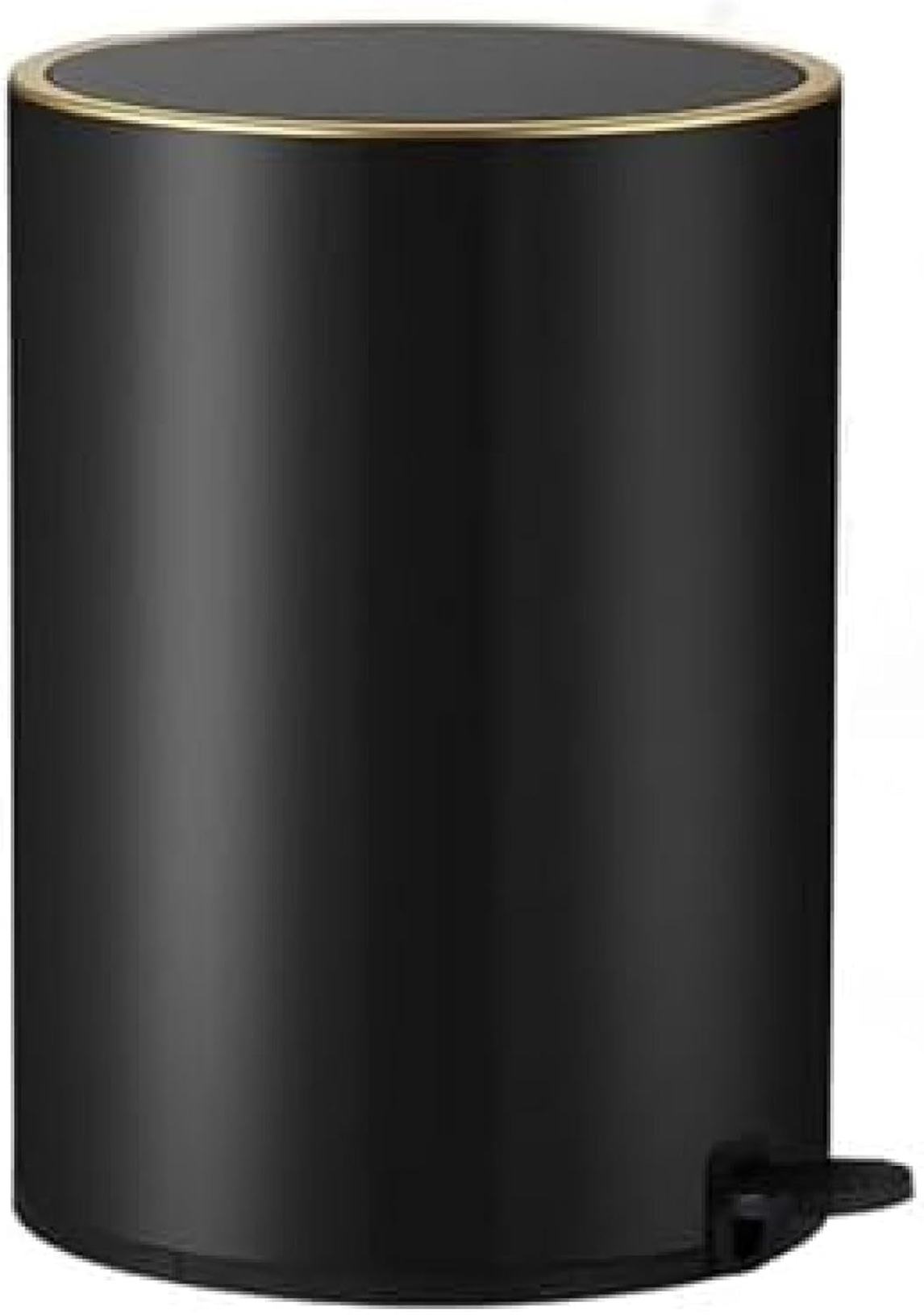 【全店通用25％OFFクーポン】ゴミ箱 ふた付き 8L ダストボックス 丸型 ペダル式 ごみ箱 スリム おしゃれ 抗菌 密閉 消臭 音無し 部屋 キッチン オフィス用 リビングルーム トイレ ブラック 浴室 スチール｜大森麗萱