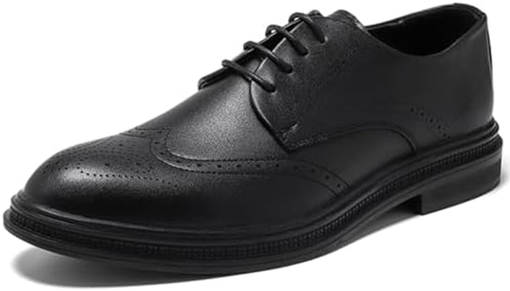 【25%OFFクーポン】ビジネスシューズ メンズ puレザー 外羽根 ウィングチップ 革靴 ウォーキング 歩きやすい 走れる スニーカー 柔らか カジュアル 紳士靴 ドレスシューズ 通学 軽量 幅広 防水 通気性 フォーマル
