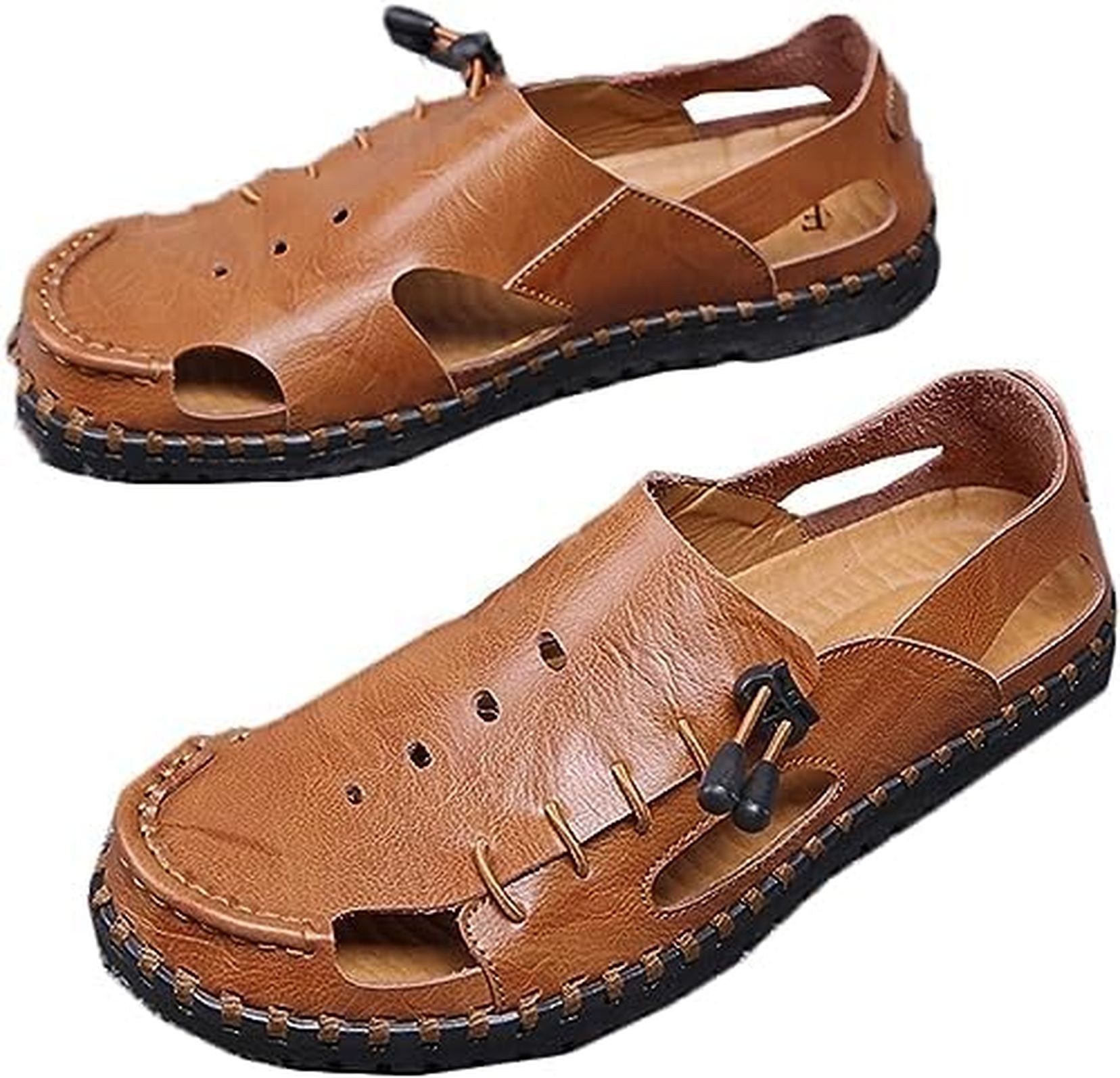 【全店通用25％OFFクーポン】サンダル メンズ 夏サンダル ビジネスサンダル アウトドアサンダル レザー 本革 メンズサンダル 革靴 バックバンド夏靴 紳士靴 大きいサイズ 蒸れない ビーチサンダル 柔らかい ドライビングシ｜大森麗萱