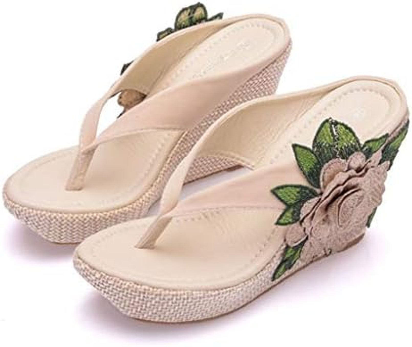 ビーチサンダル レディース 厚底 花柄 9cm ヒール サンダル 歩きやすい 痛くない ボヘミアンスタイル 疲れない おしゃれ リゾートサンダル ビーチ スリッパ 軽量 ウェッジソール かわいい リゾ 8,271円
