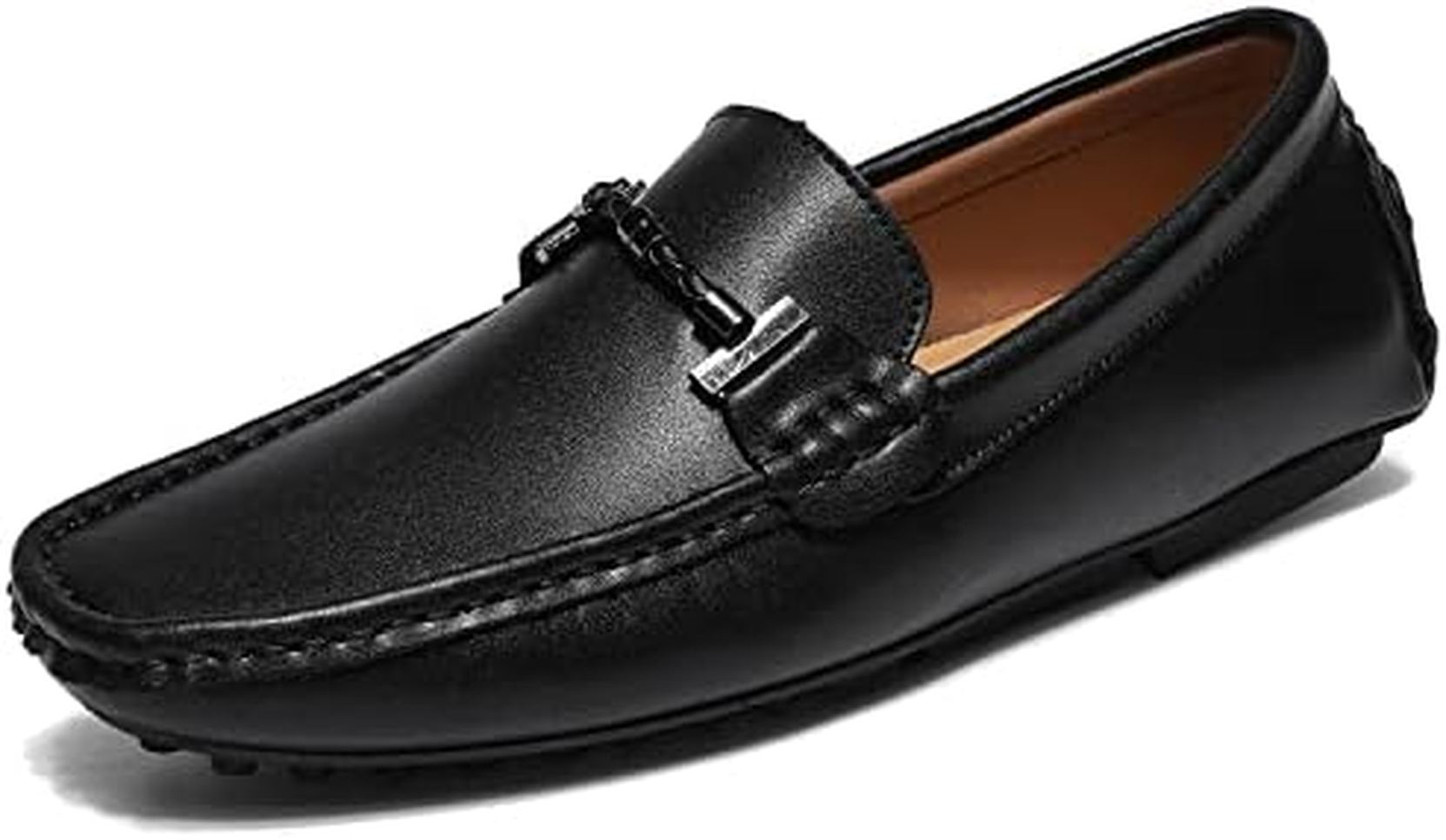【全店通用25％OFFクーポン】ビットローファー ドライビングシューズ メンズ 軽量 PUレザー スリッポン 紳士靴 デッキシューズ ビジネス カジュアル 走れる 3E 幅広 防滑 撥水 大きいサイズ お洒落｜大森麗萱